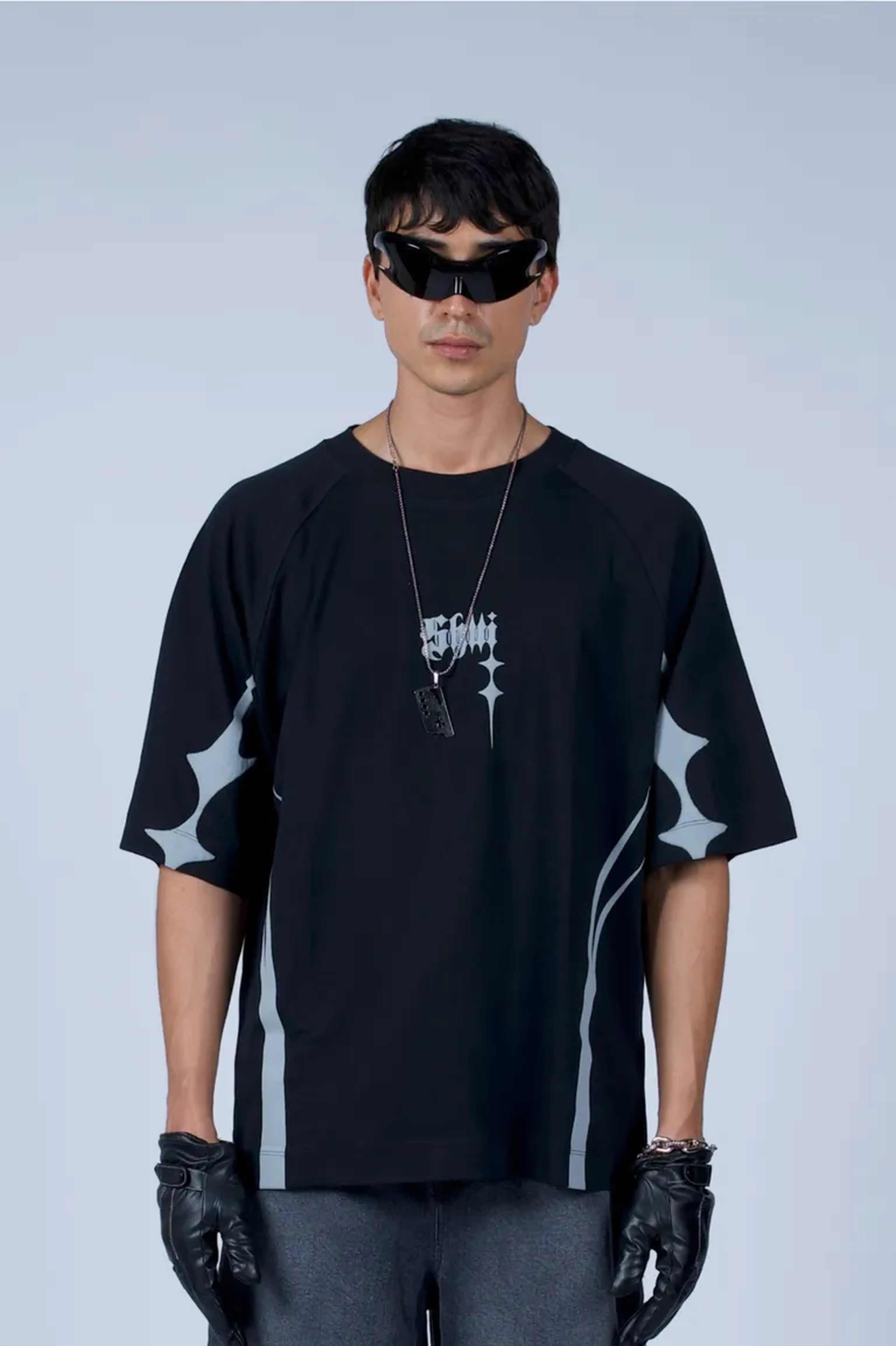 Camiseta Shui Oversized Malha Goth Metaspace imagem