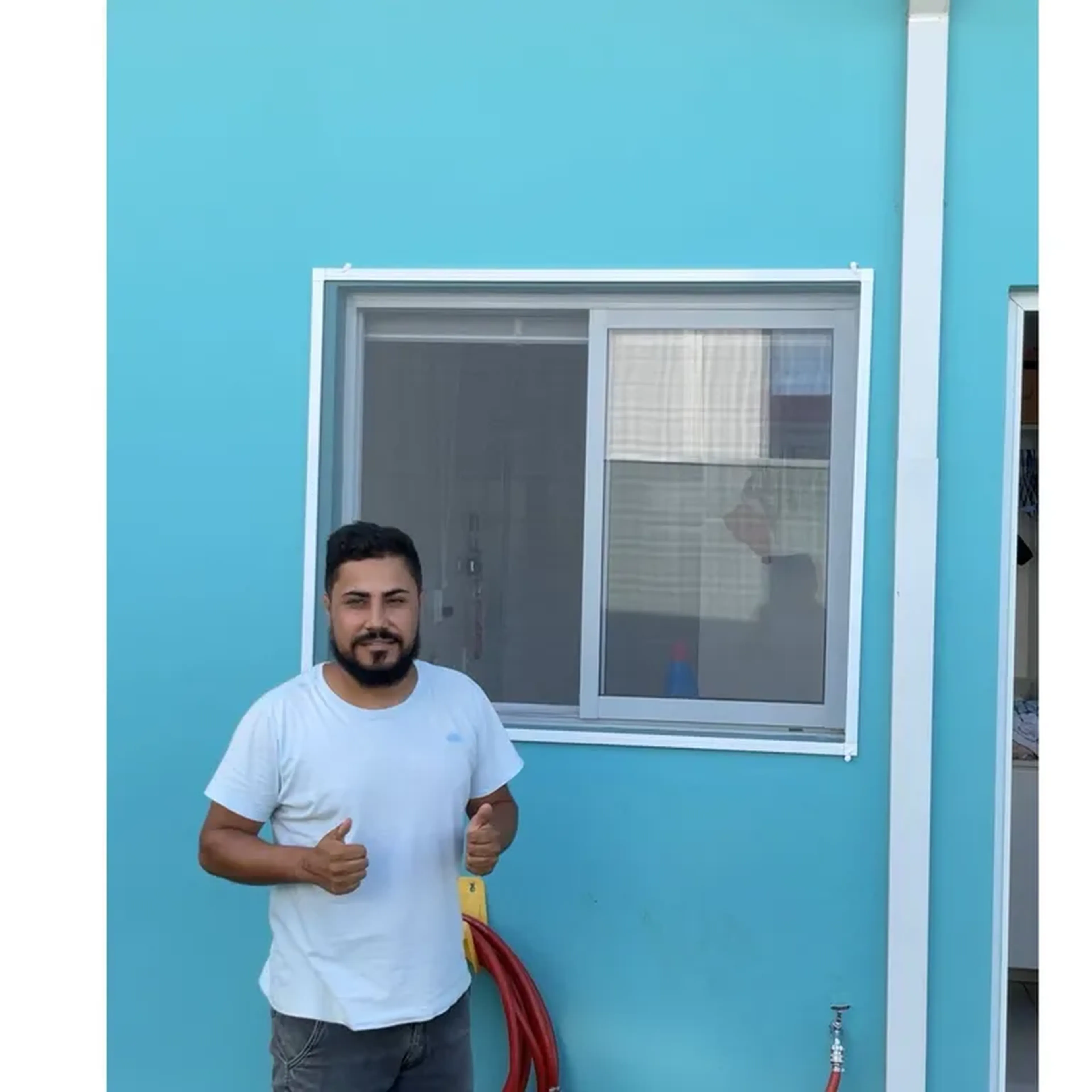 KIT TELA REMOVÍVEL 150x150 PRETA OU BRANCA PRÉ MONTADO imagem