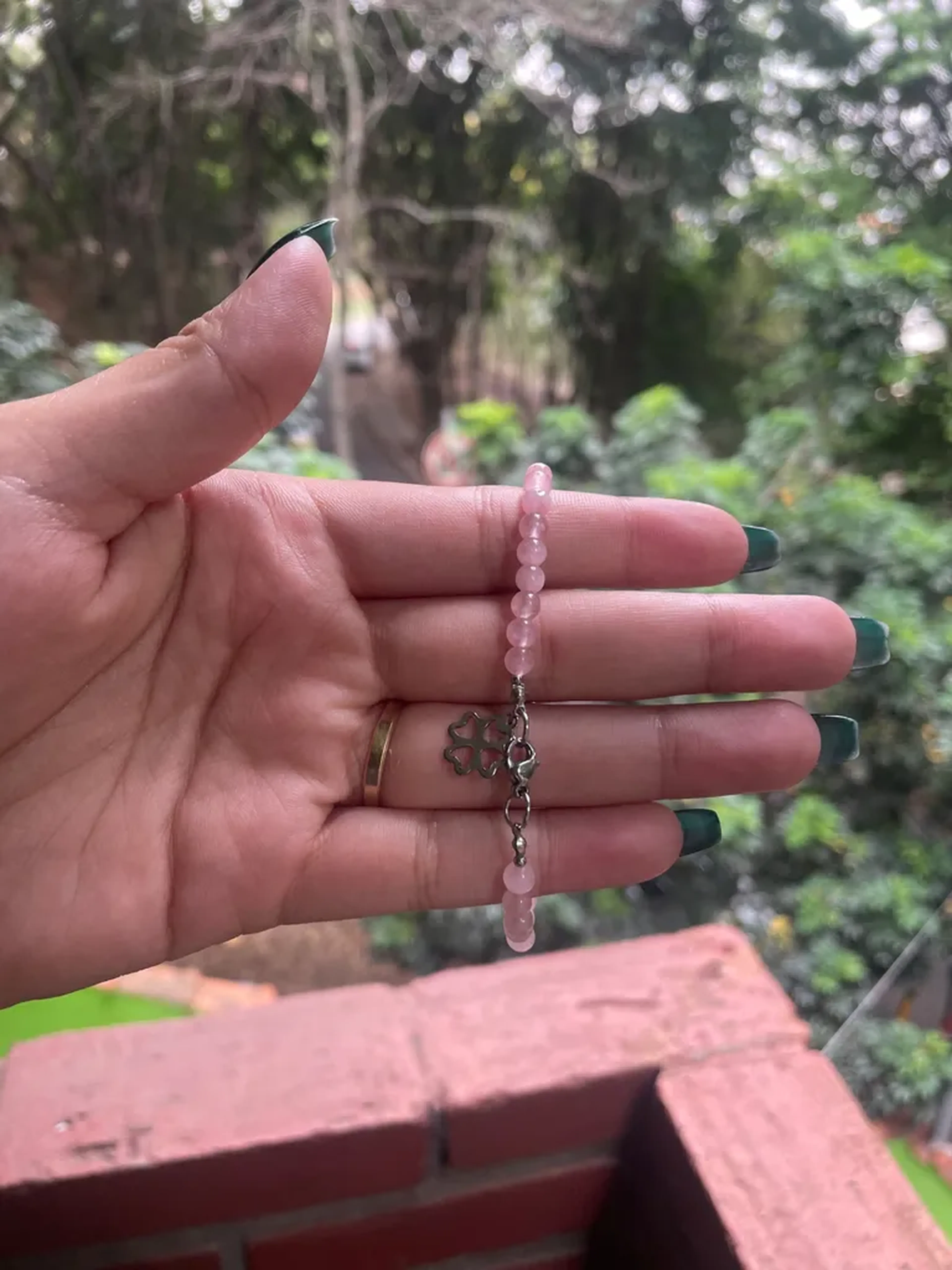Pulseira Quartzo Rosa 4mm imagem