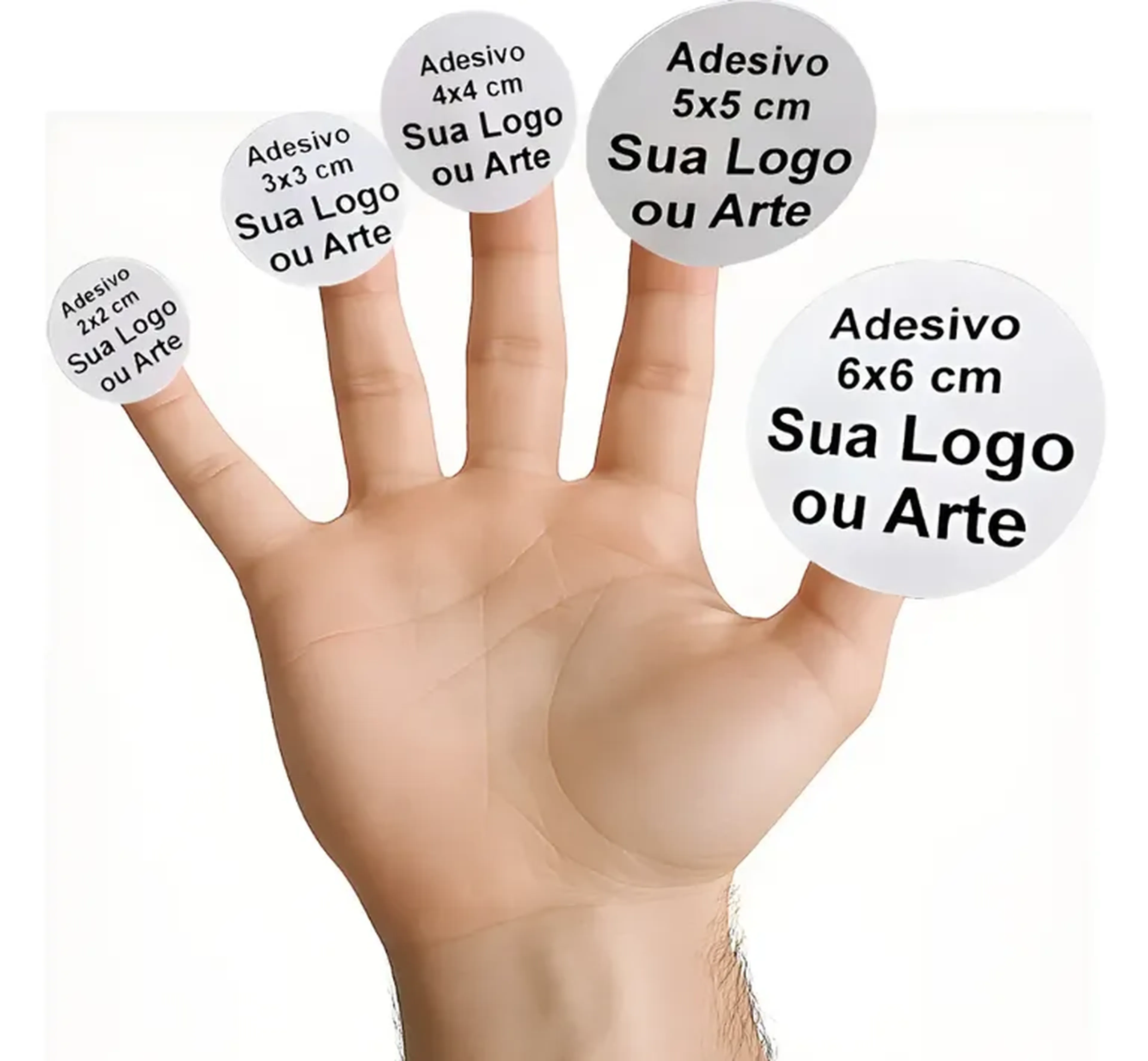 Adesivos redondo 4cm imagem