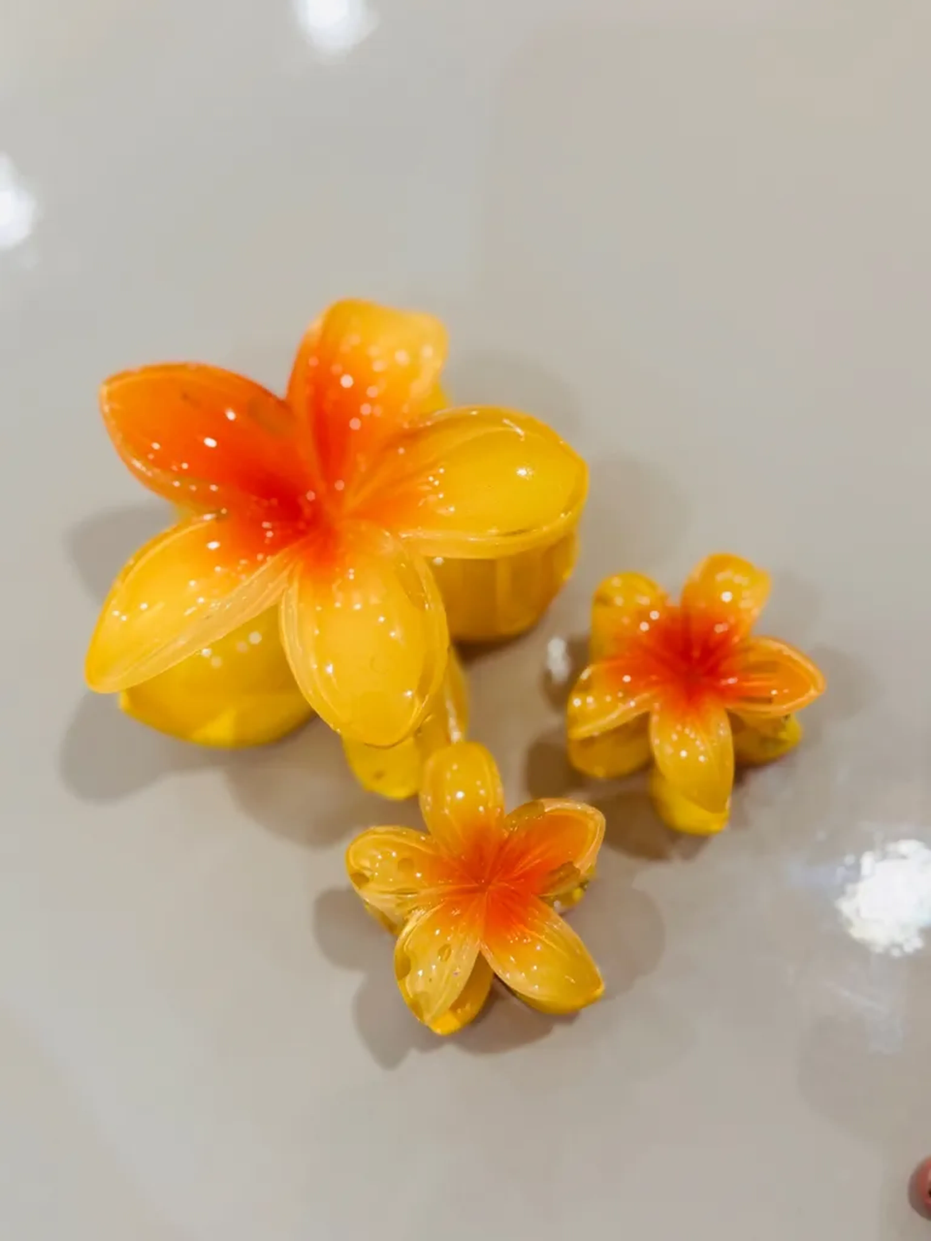 Prendedor de cabelo com clip flor imagem