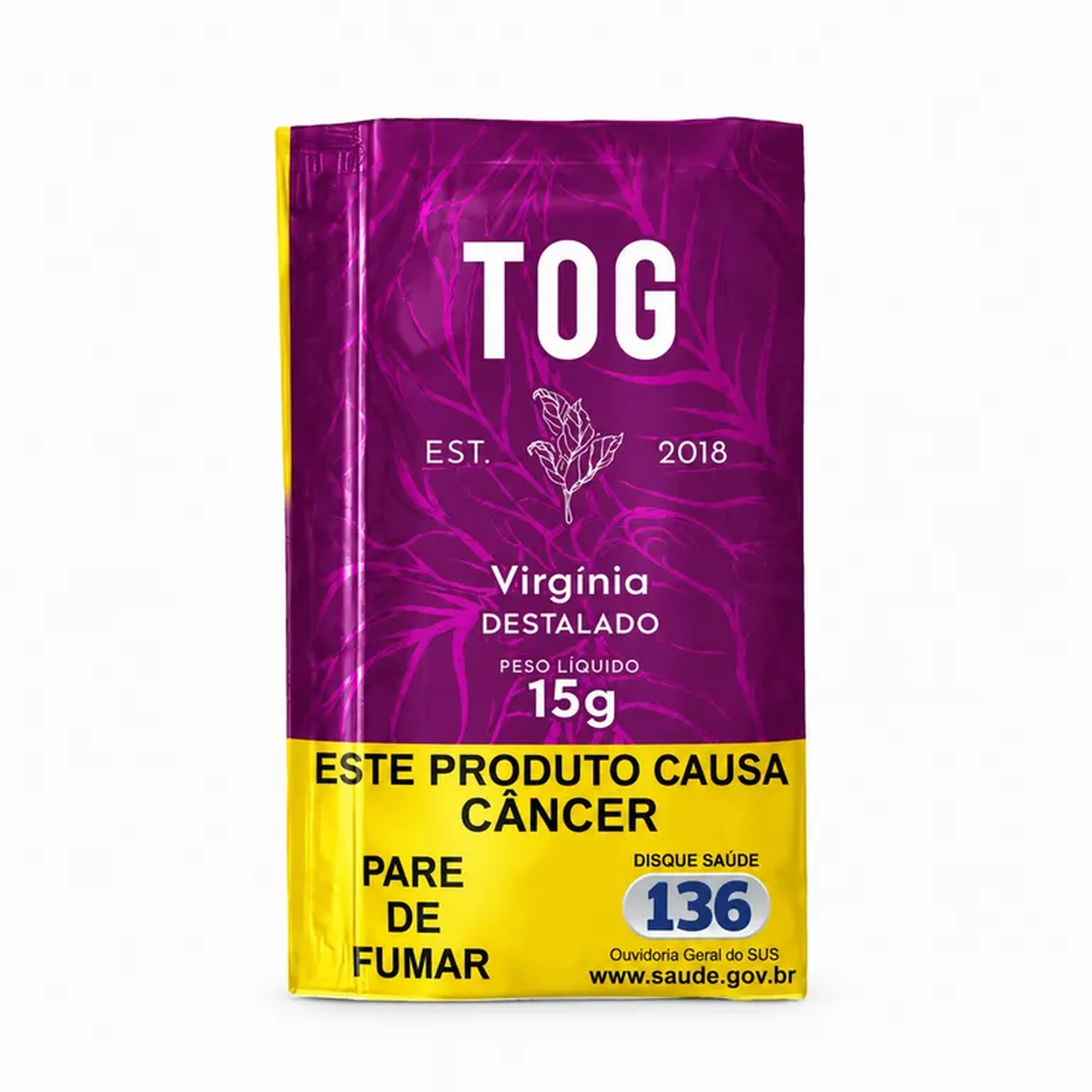 Tabaco TOG Virgínia Pocket 15g imagem