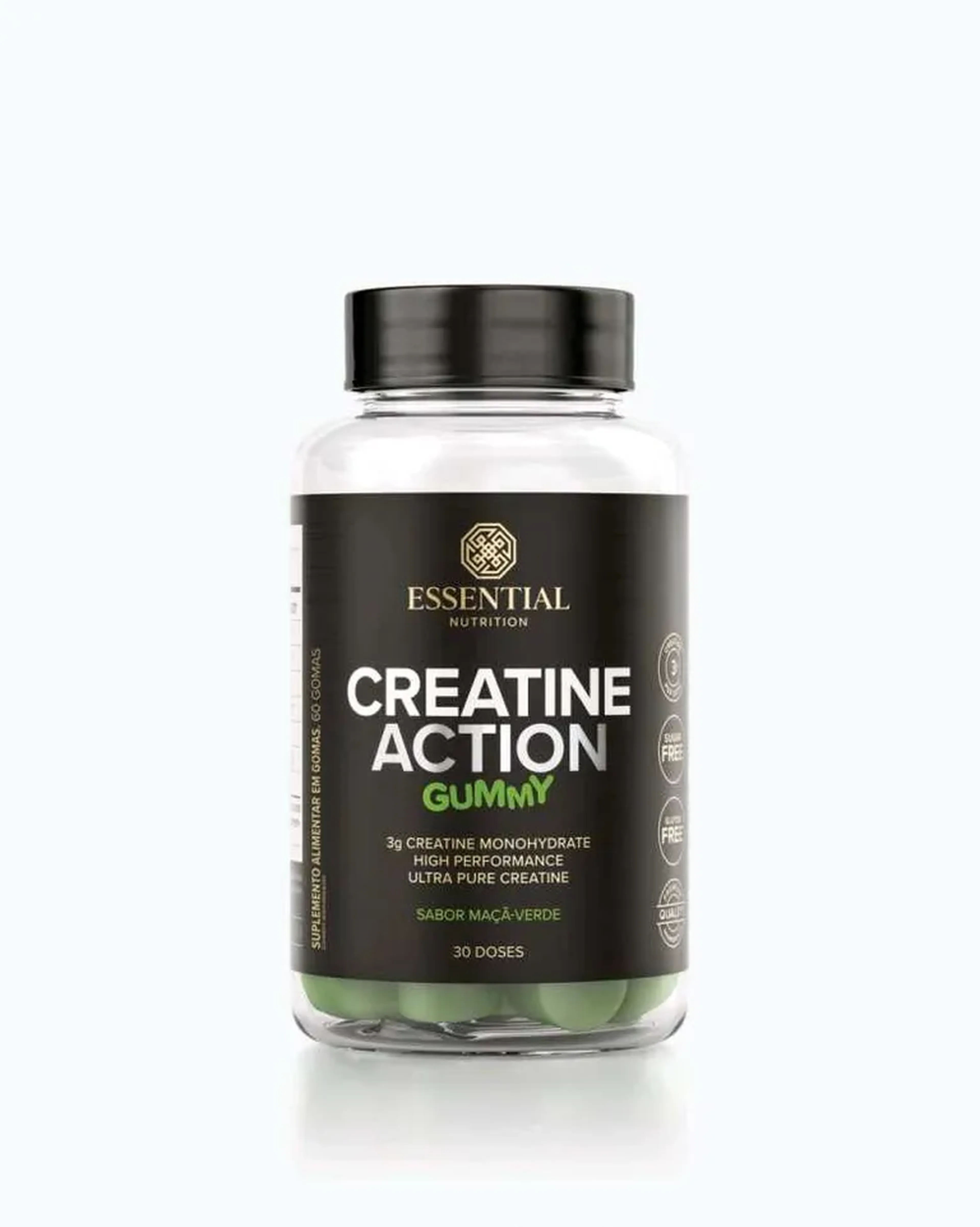 Creatine Action Gummy (240g) - 60 gomas - Maçã Verde imagem