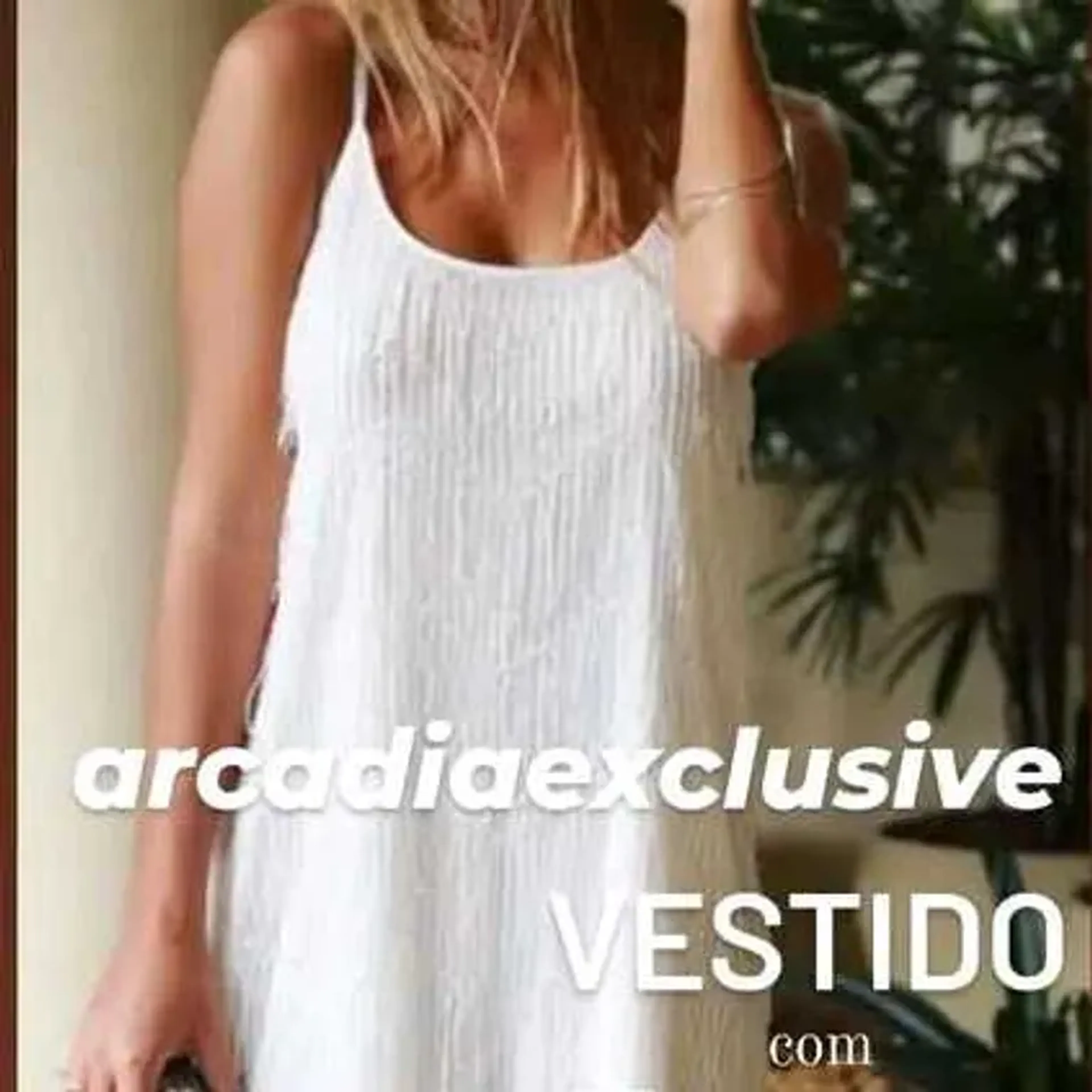 Bra2)Curto mini branco em franjas de vidrilho imagem
