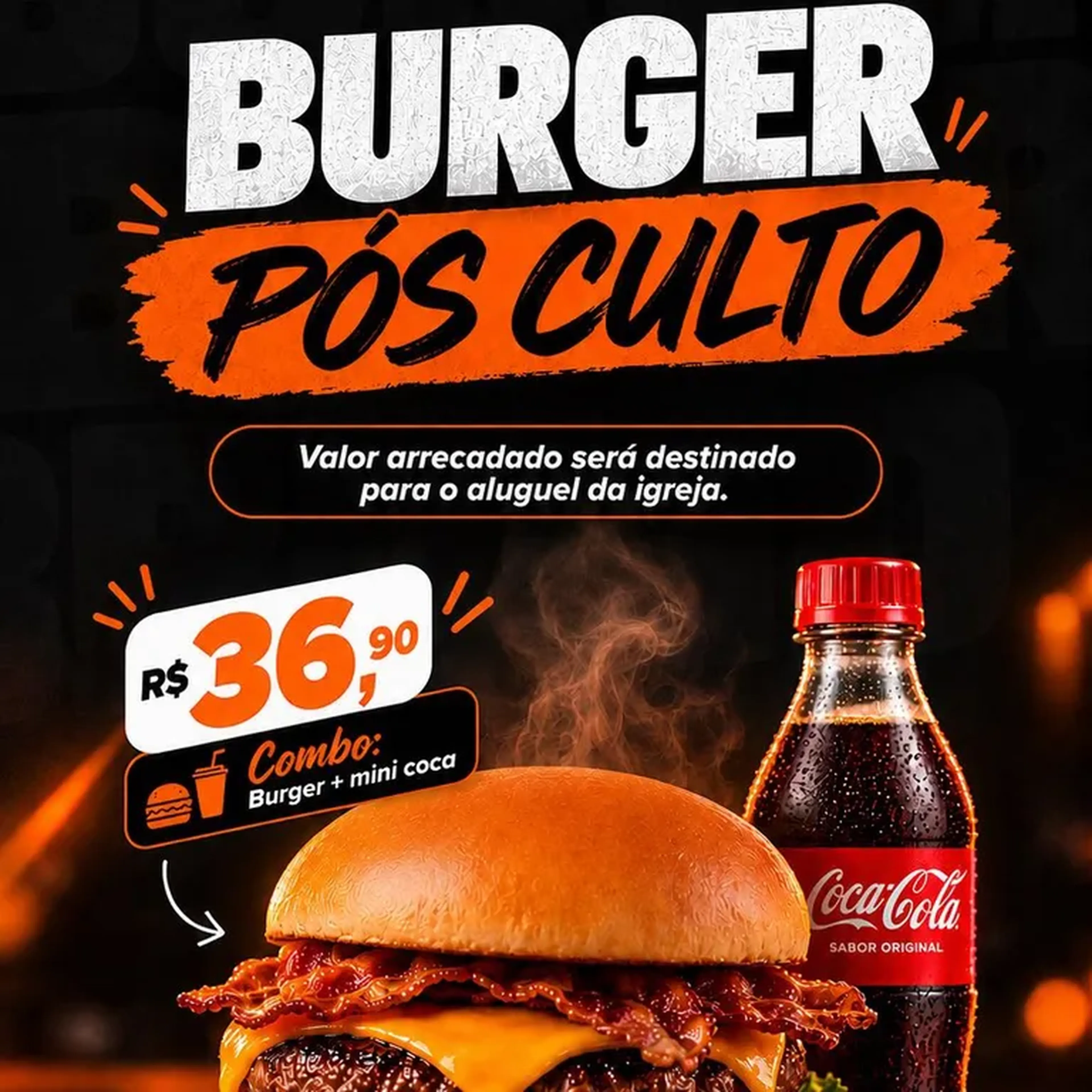 SAB 05.09 | BURGER PÓS CULTO | Para o aluguel da igreja imagem