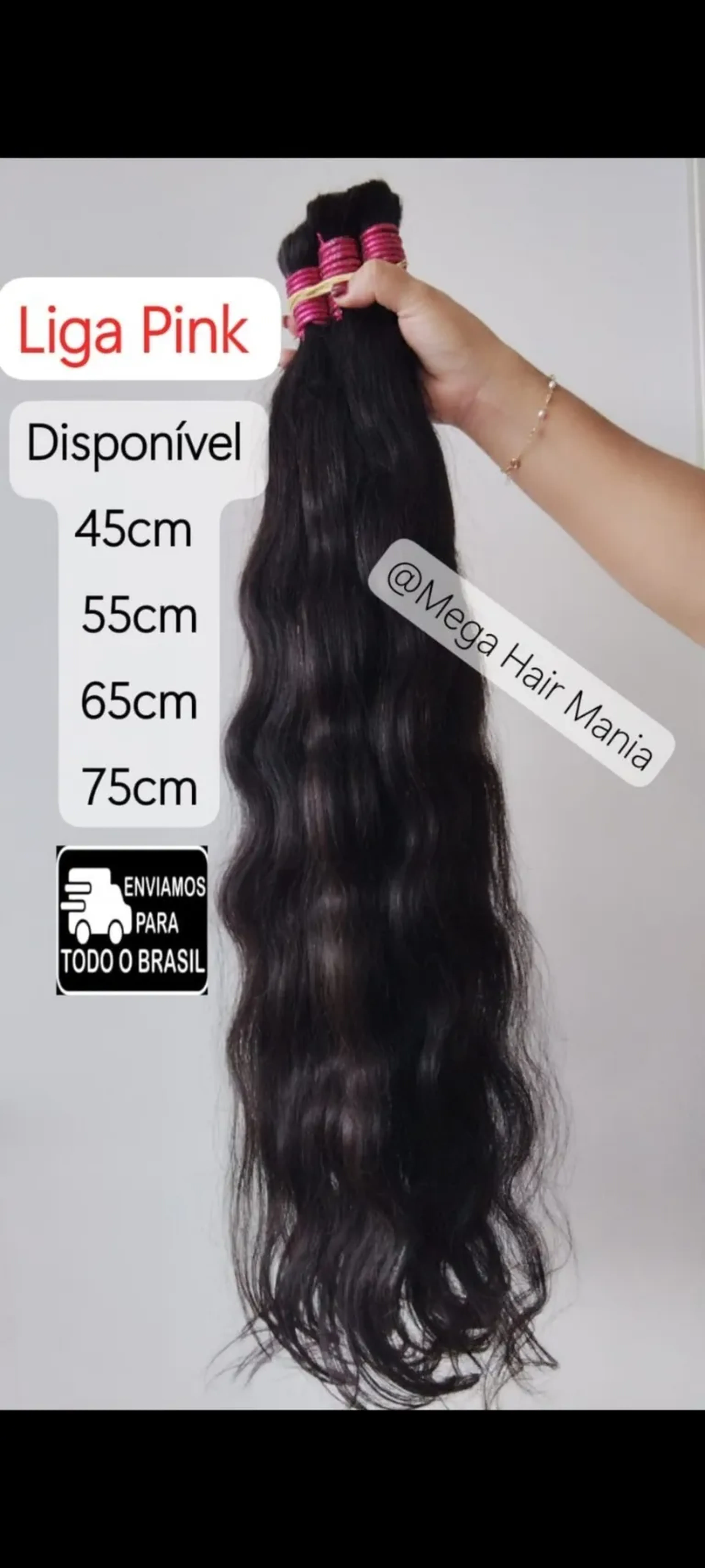 Indiano leve Ondulado 75cm imagem
