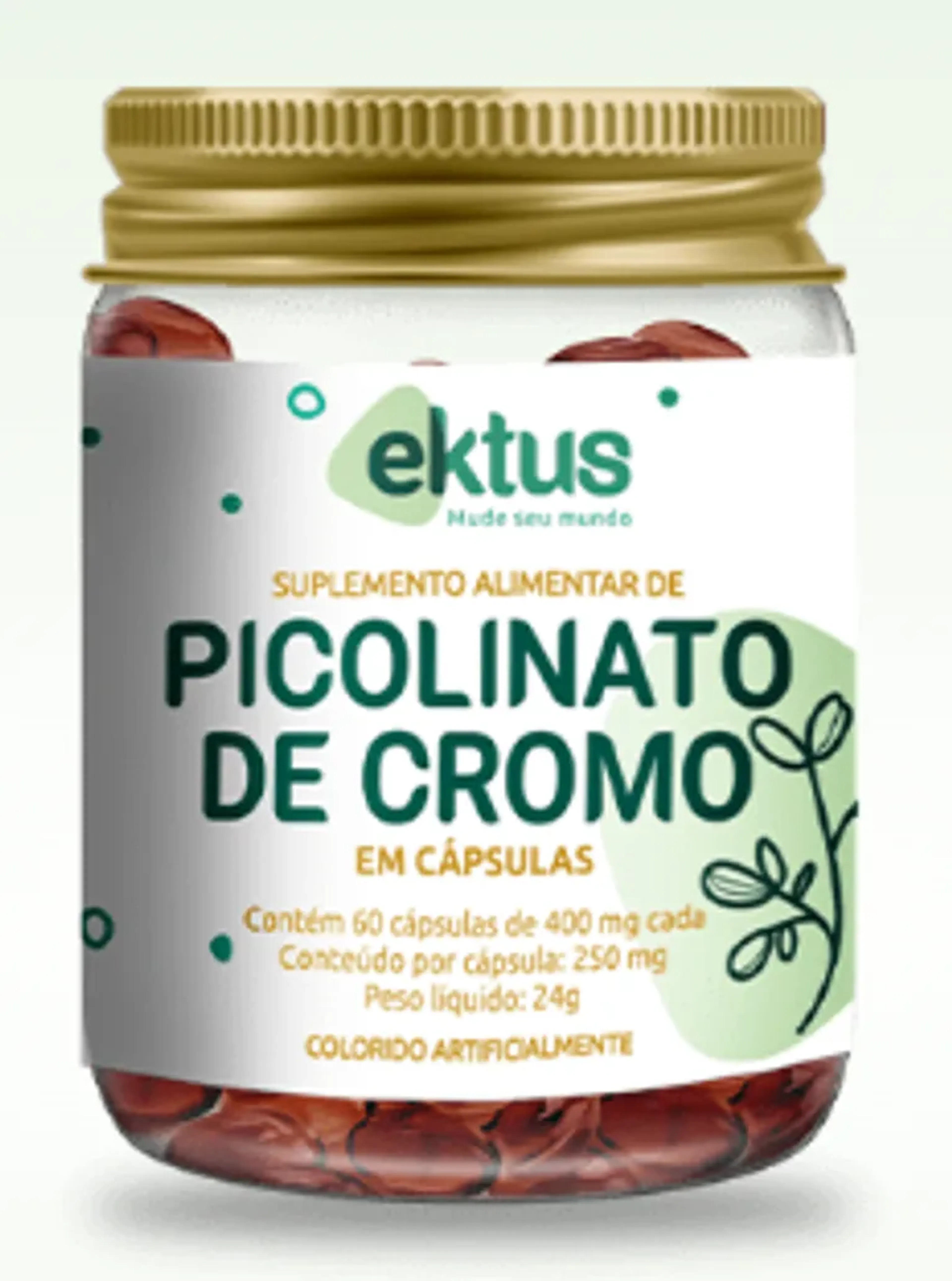 Ektus - Picolinato de Cromo 60 cápsulas imagem