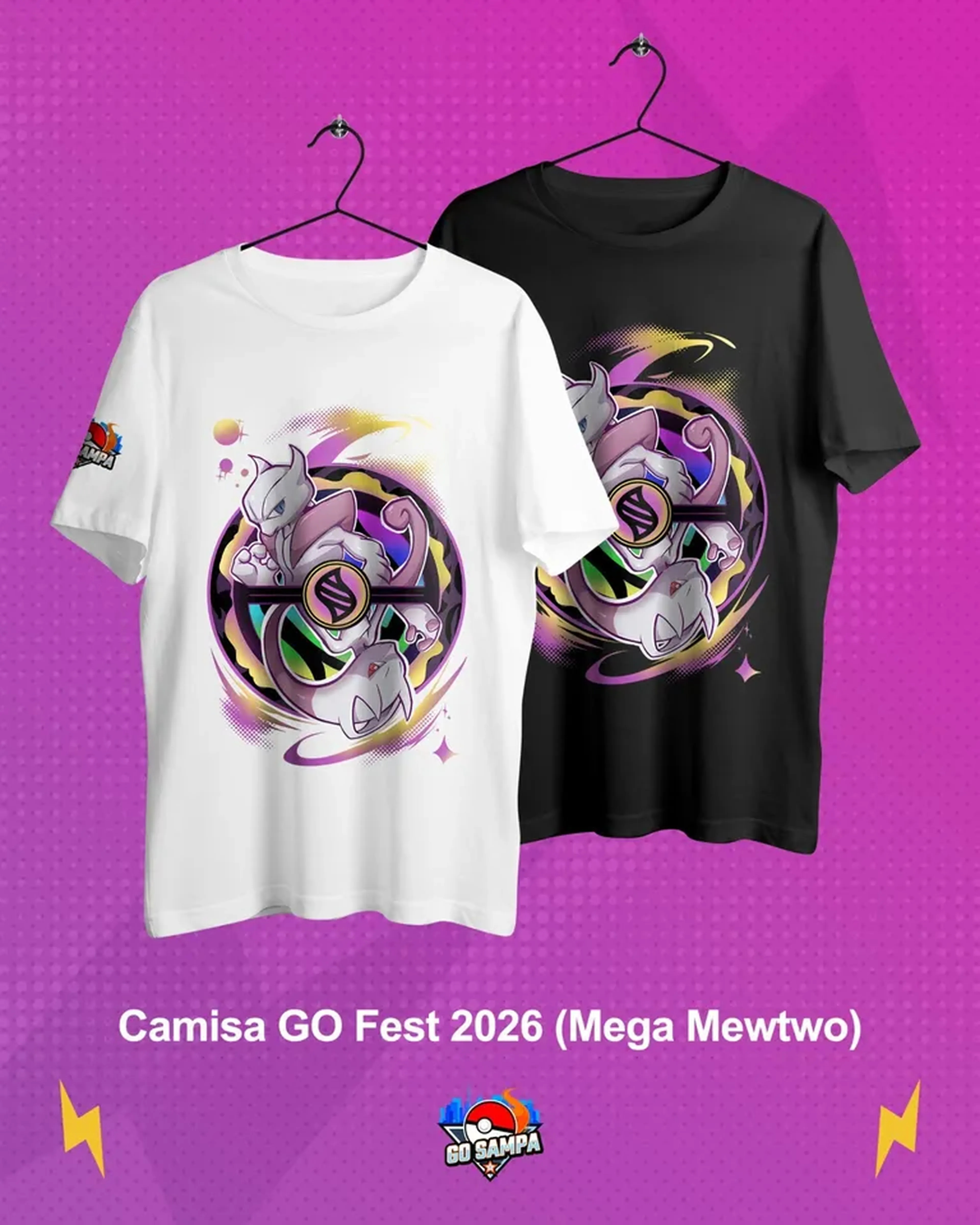 Camiseta Mega Mewtwo X e Y imagem