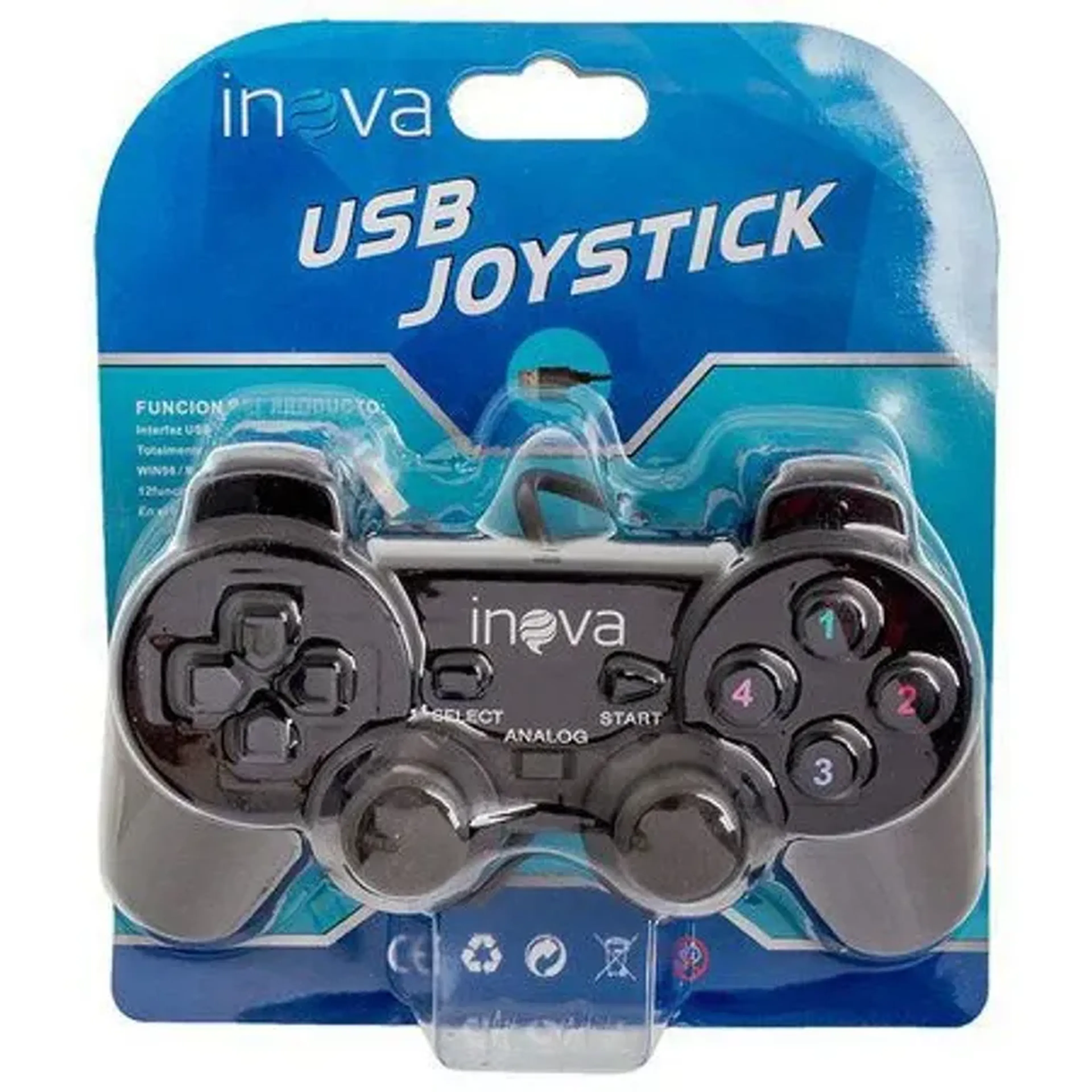 Controle Joystick USB Com Fio PC INOVA imagem