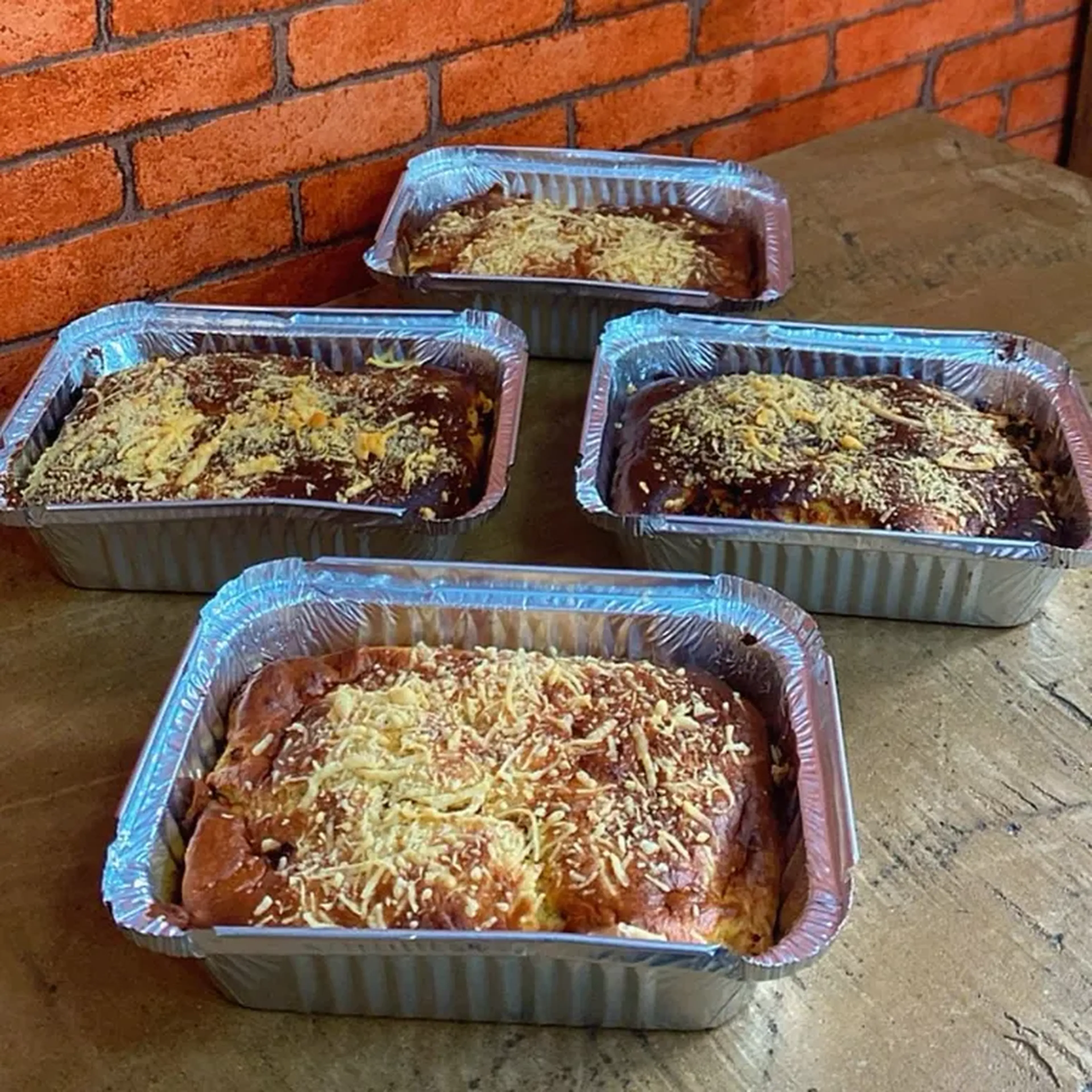 Torta de frango proteica imagem
