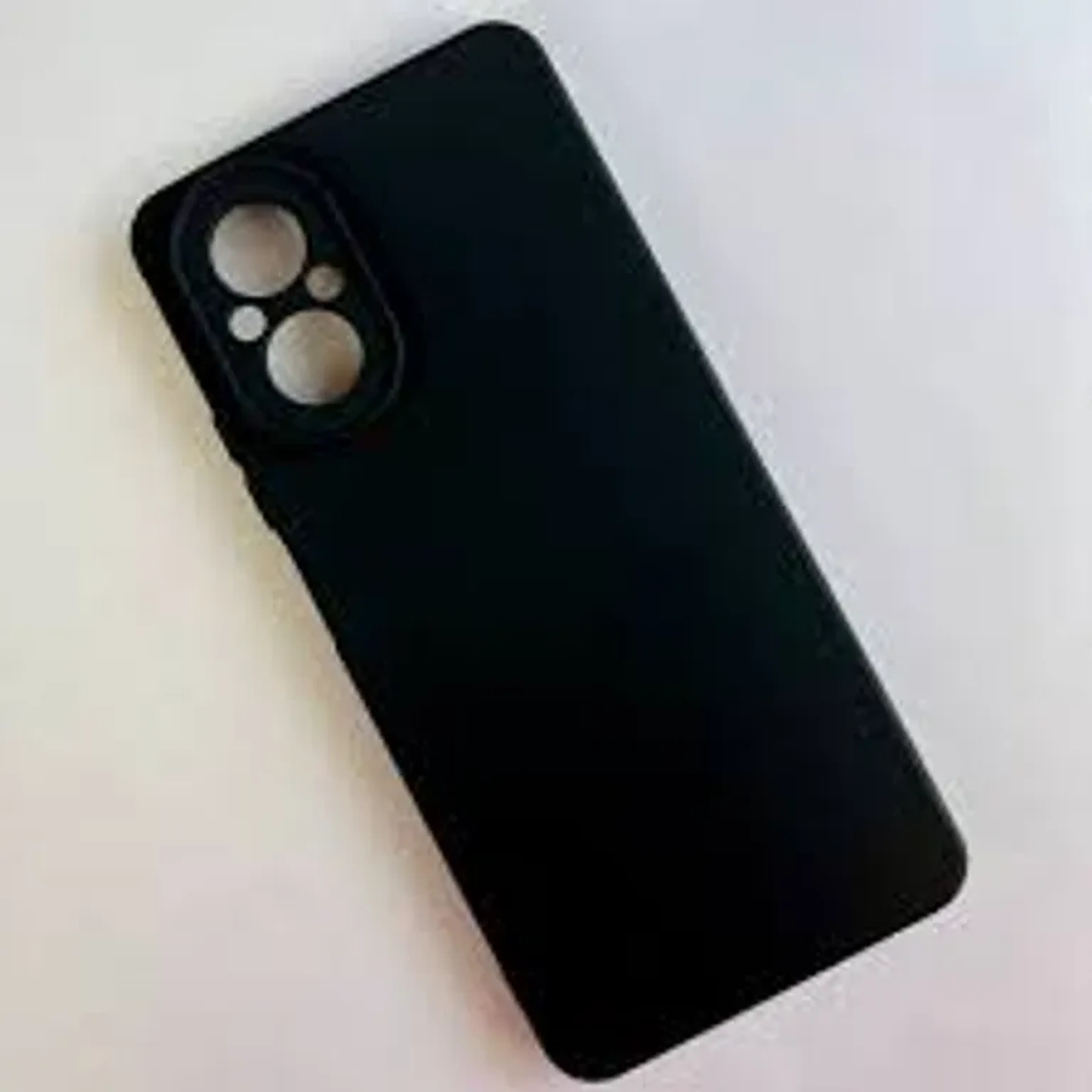 Capinha Para Realme C67, de Silicone Aveludada Preta imagem