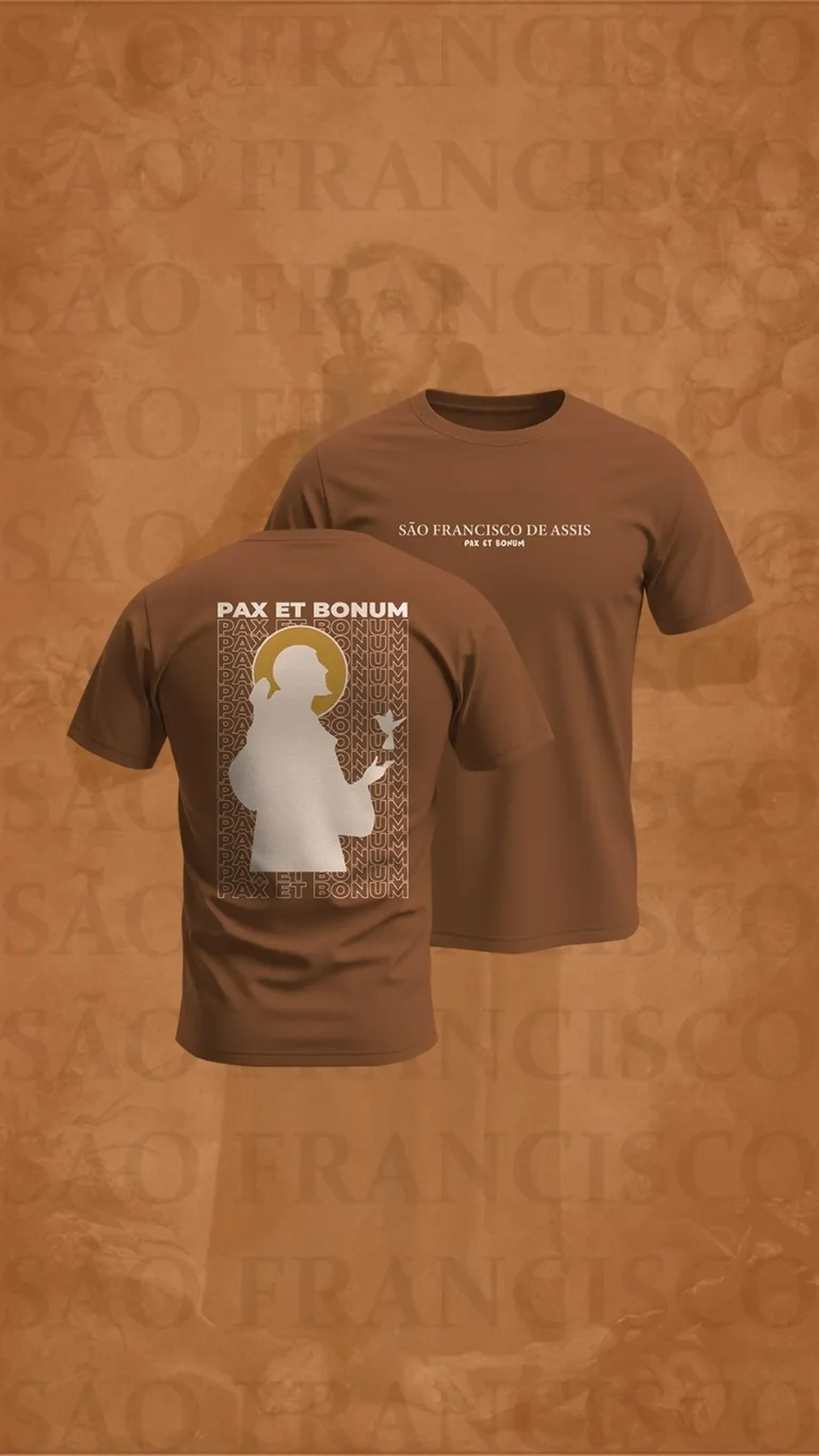 Camiseta de São Francisco (Pax et bonum) imagem