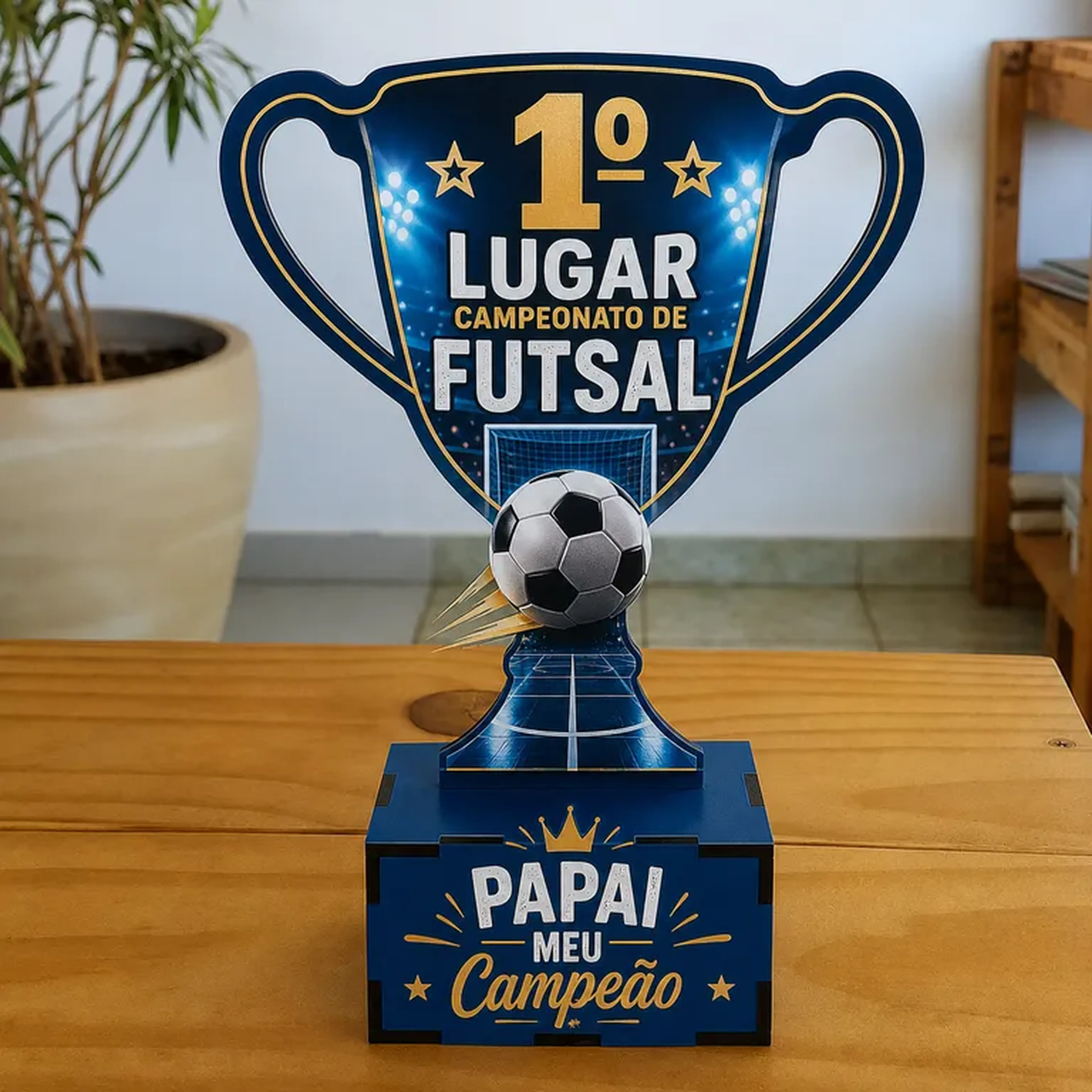TROFÉU TAÇA EM MDF imagem