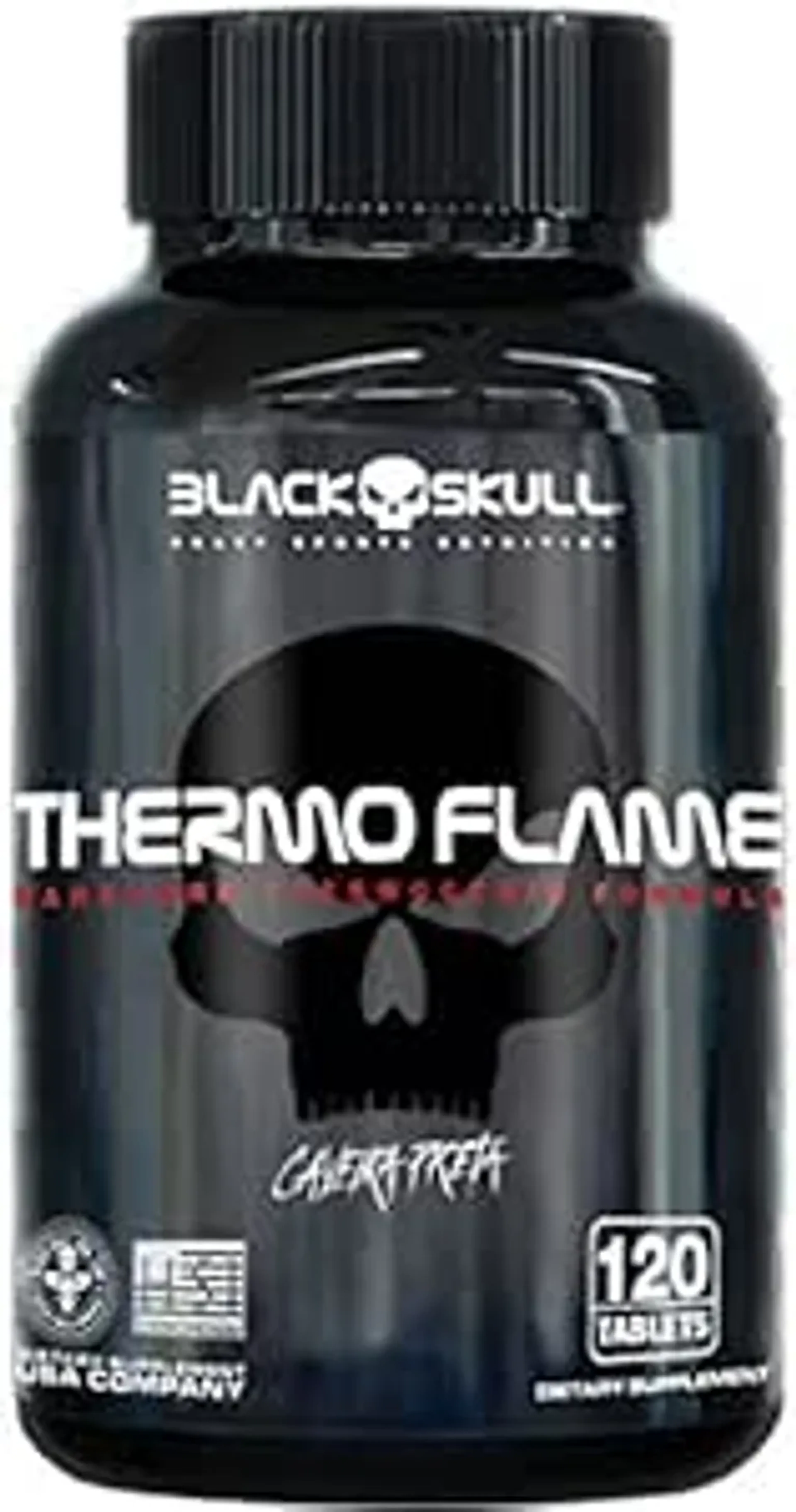 TERMOGÊNICO THERMO FLAME - 120 TABLETES BLACK SKULL imagem