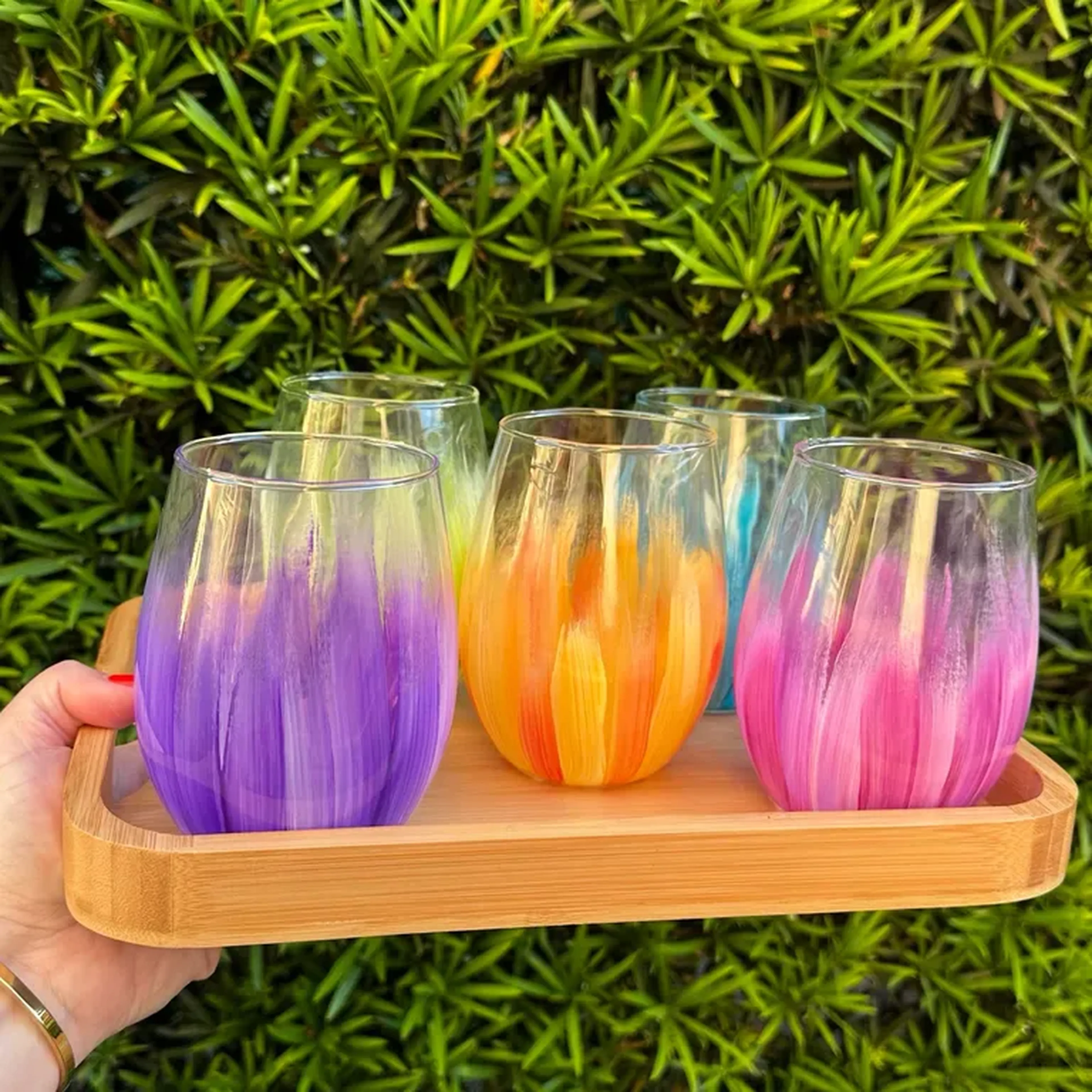 Conjunto de Copos Verão em Cores imagem