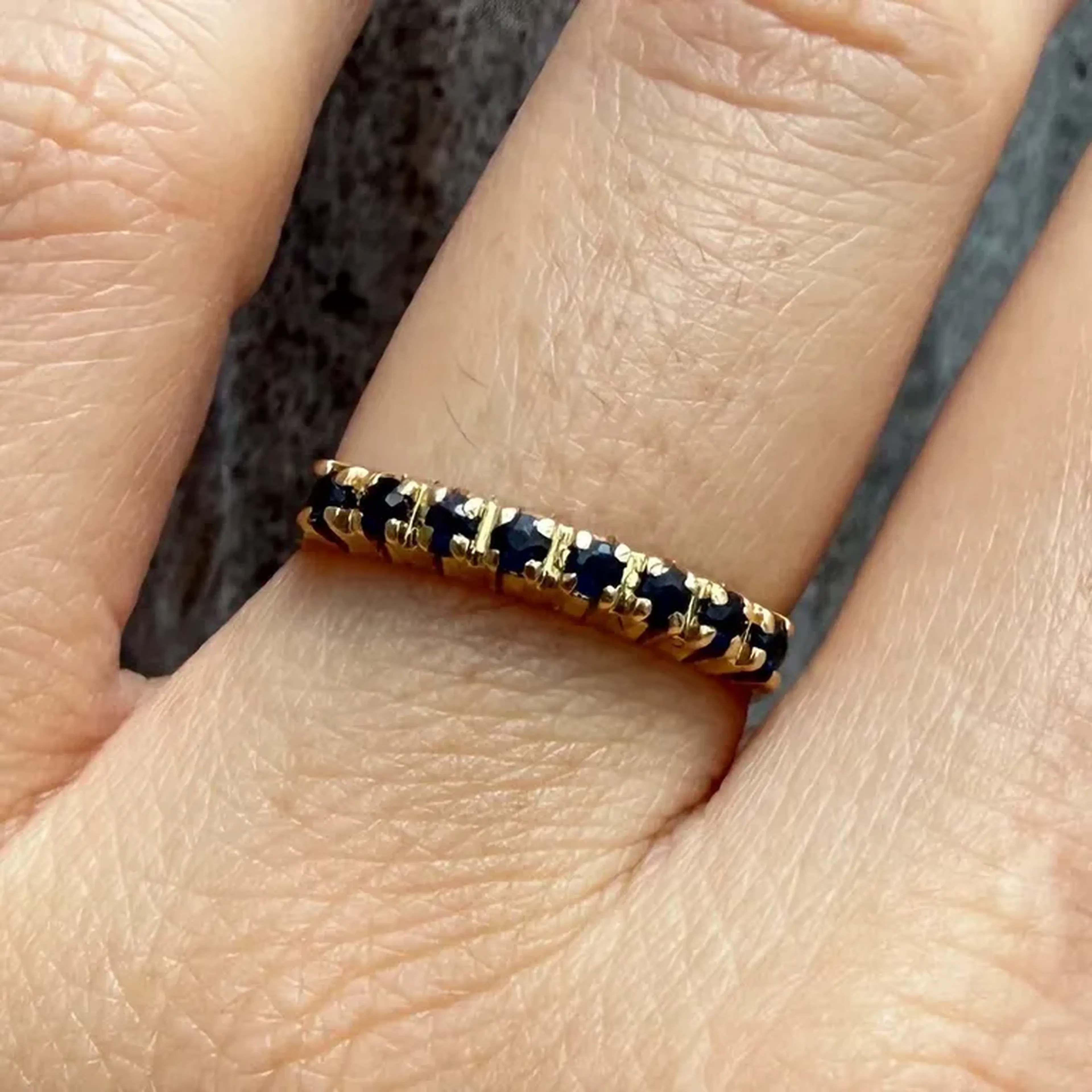 Meia Aliança Ouro 18k imagem