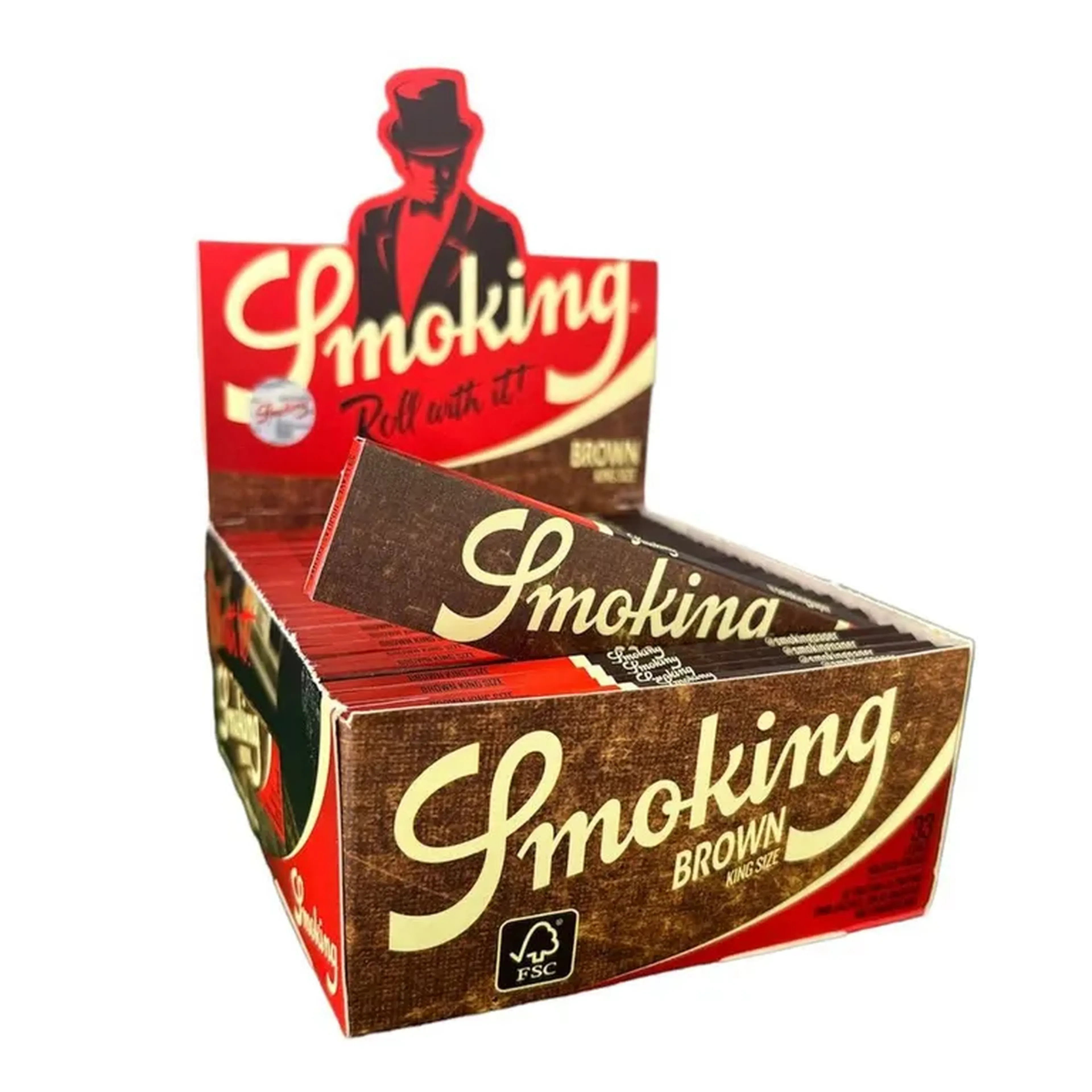 Seda Smoking Brown K.S imagem
