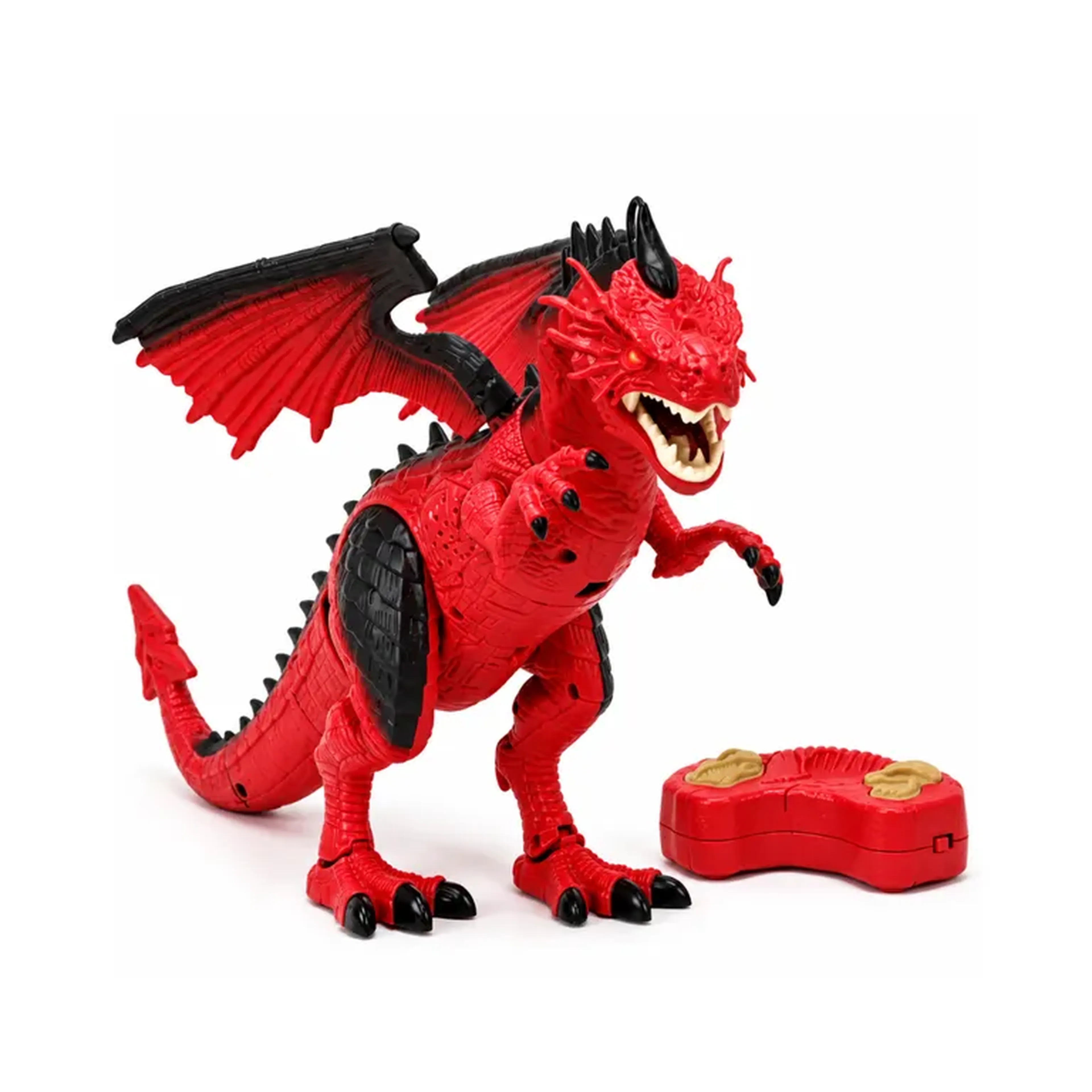 Dragão Vermelho Controle Remoto com Spray, Som e Luz – Kuki Kids imagem