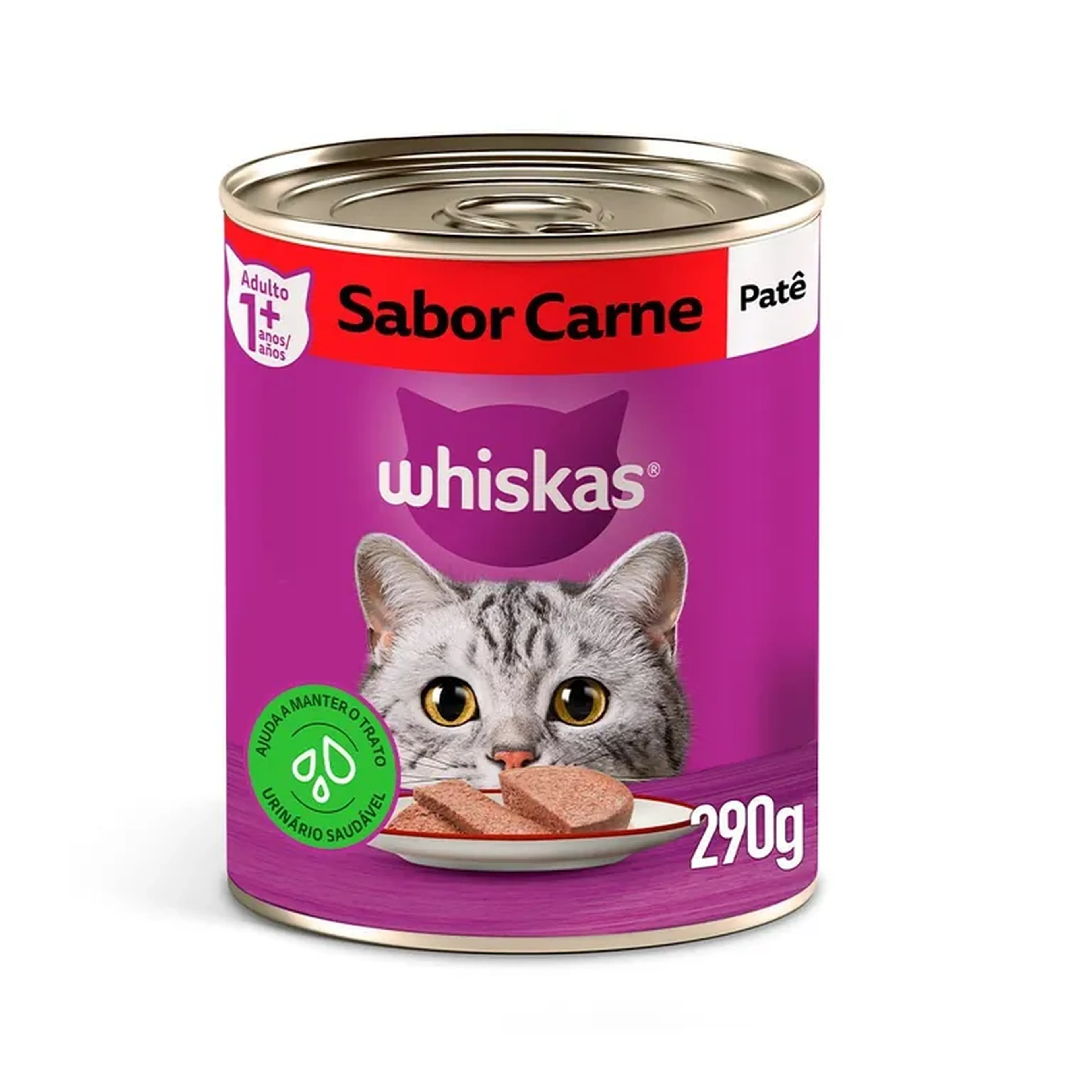 Whiskas Lata Sabor Carne ao Molho Unidades imagem