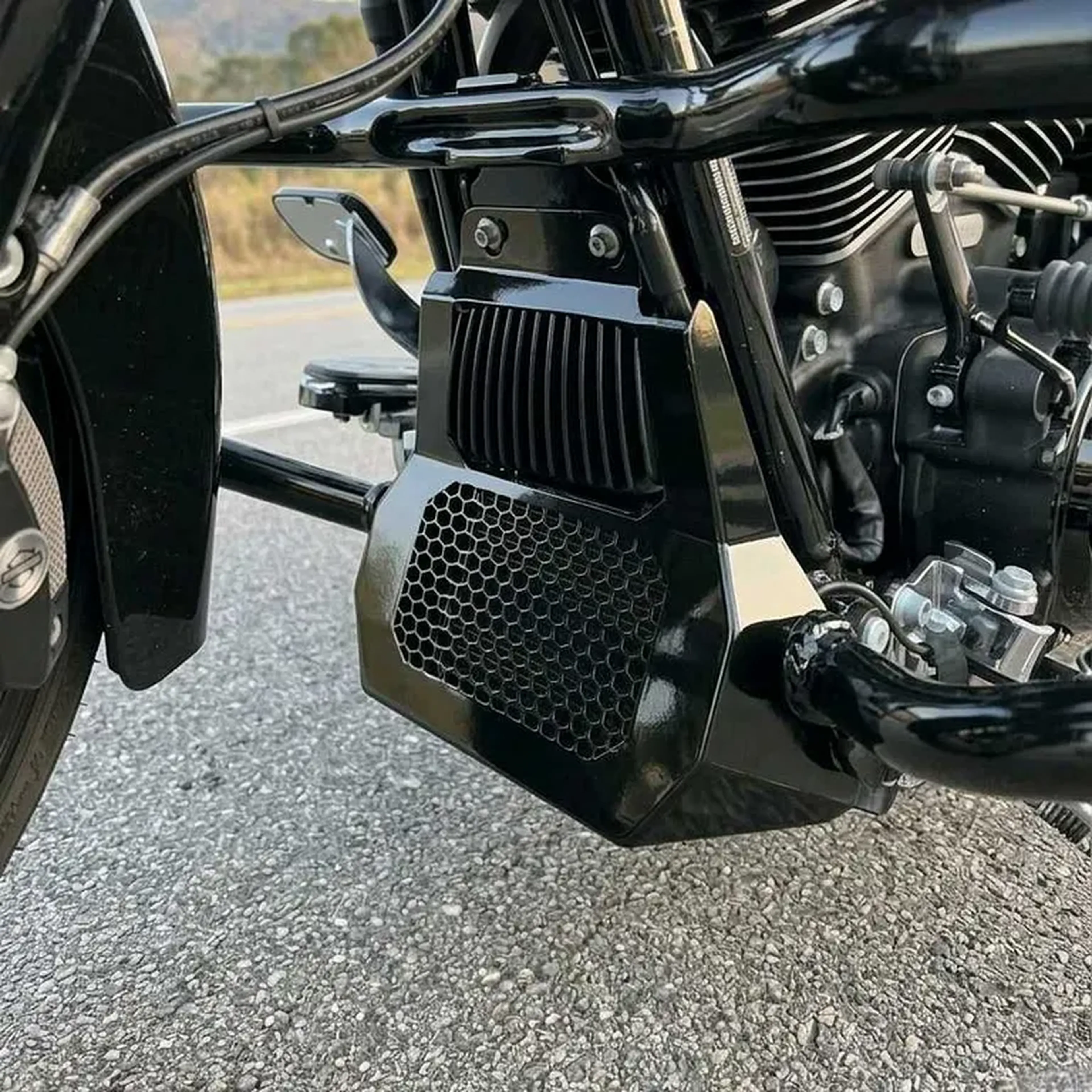 Protetor de Radiador Road King, Road Glide, Street Glide imagem