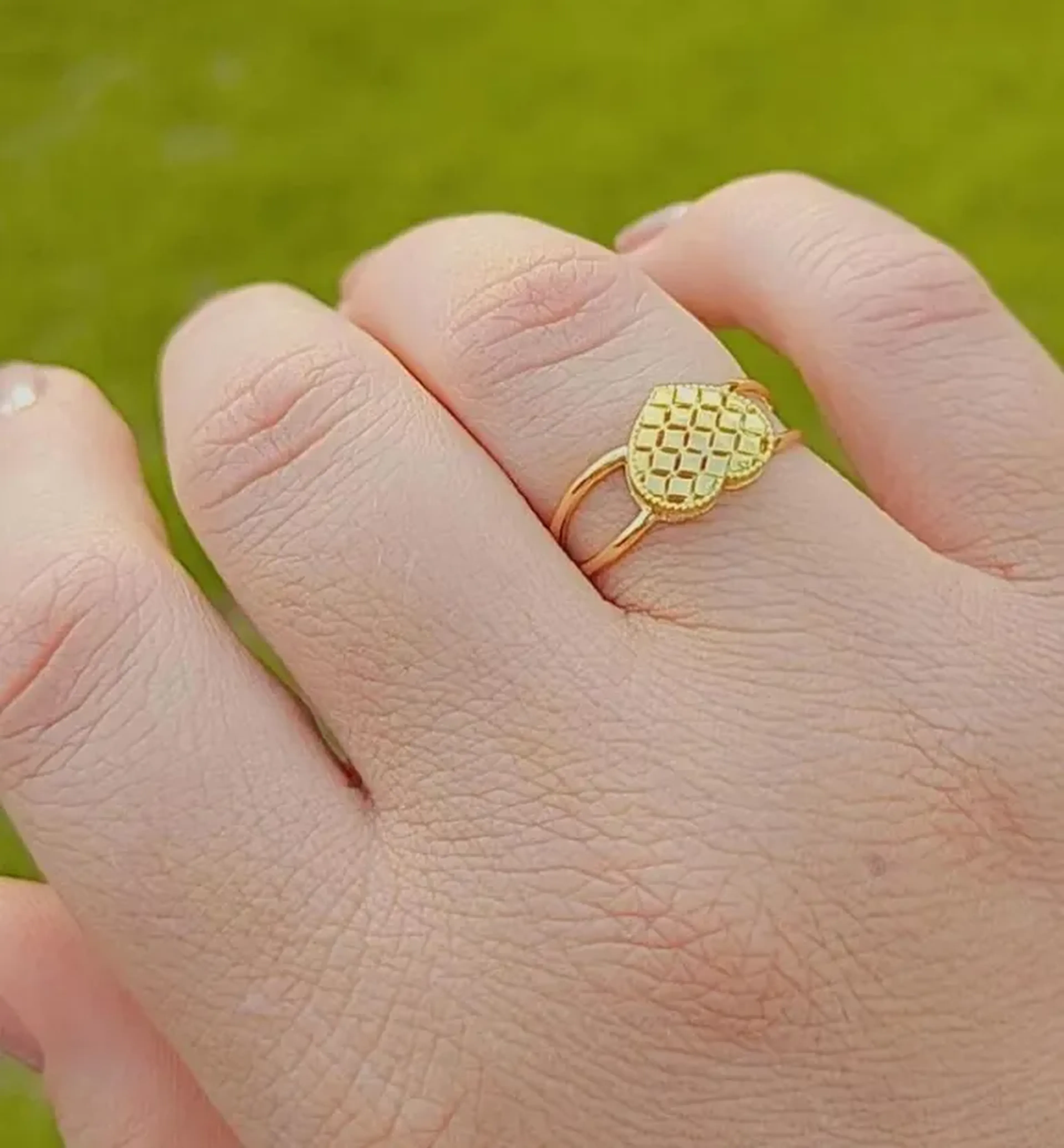 Anel Coração Em Ouro 18k 750 Resistente imagem