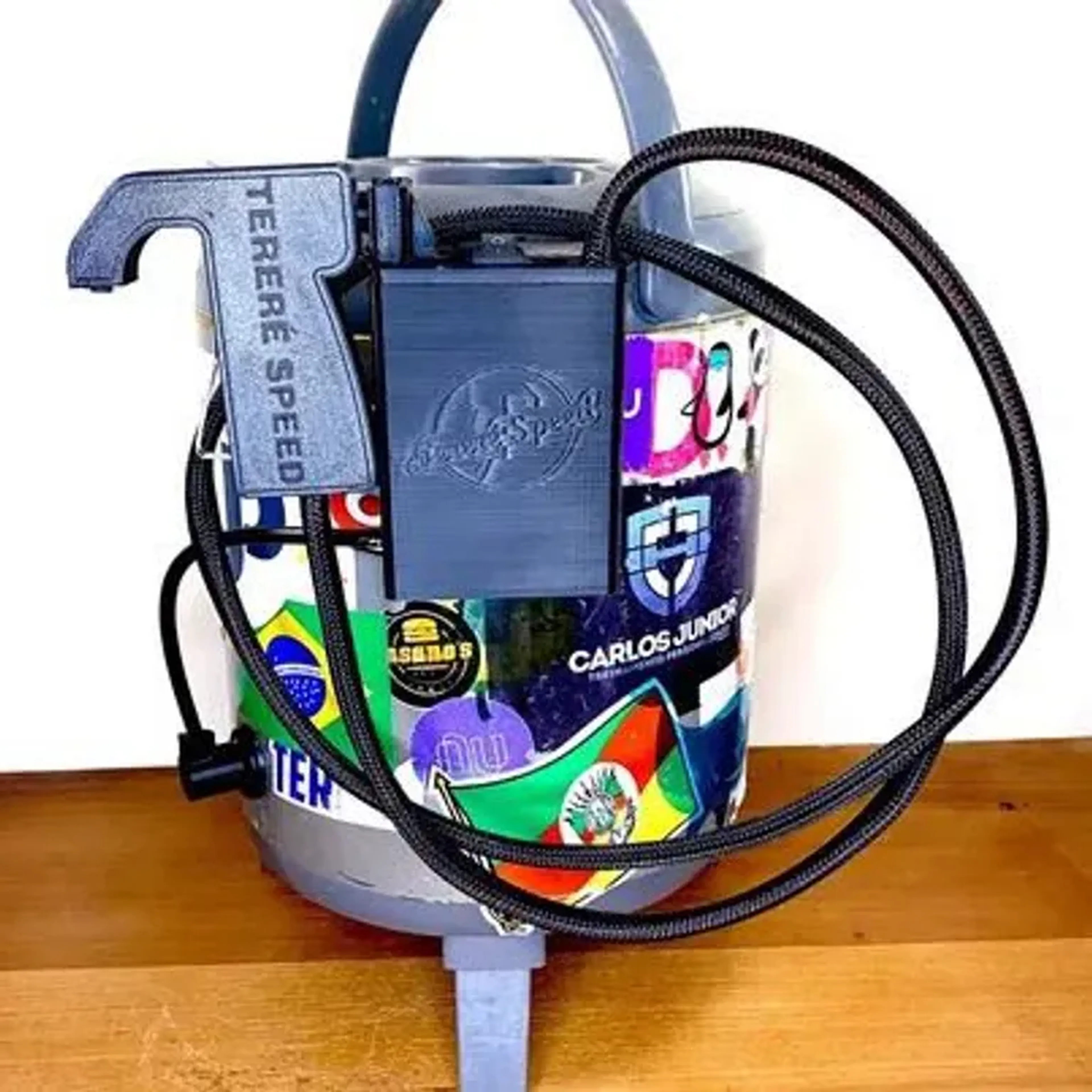 kit terere speed mini com adaptadores de válvula e de torneira imagem
