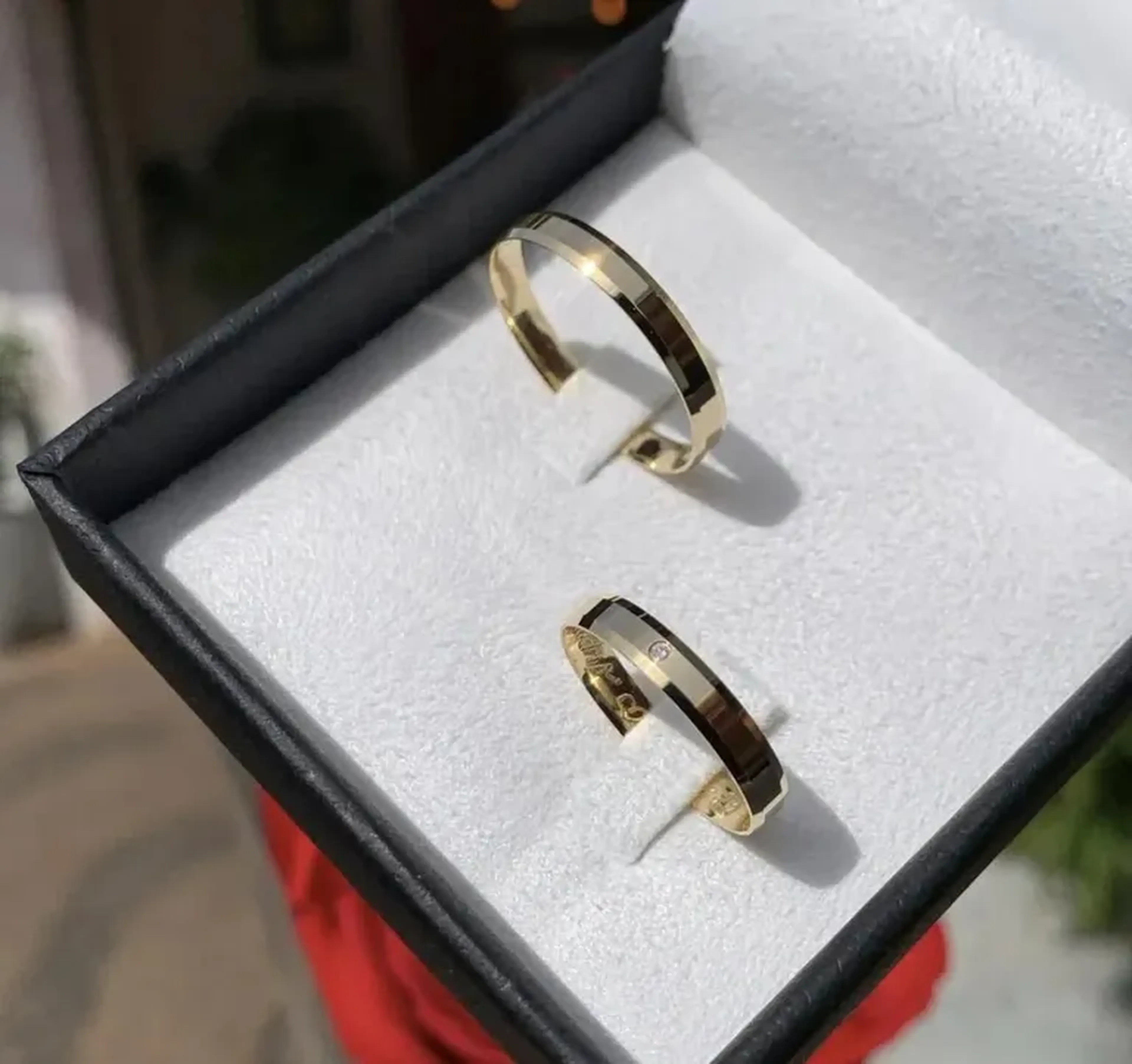 Aliança Infinity Alta 3mm Ouro 18k imagem