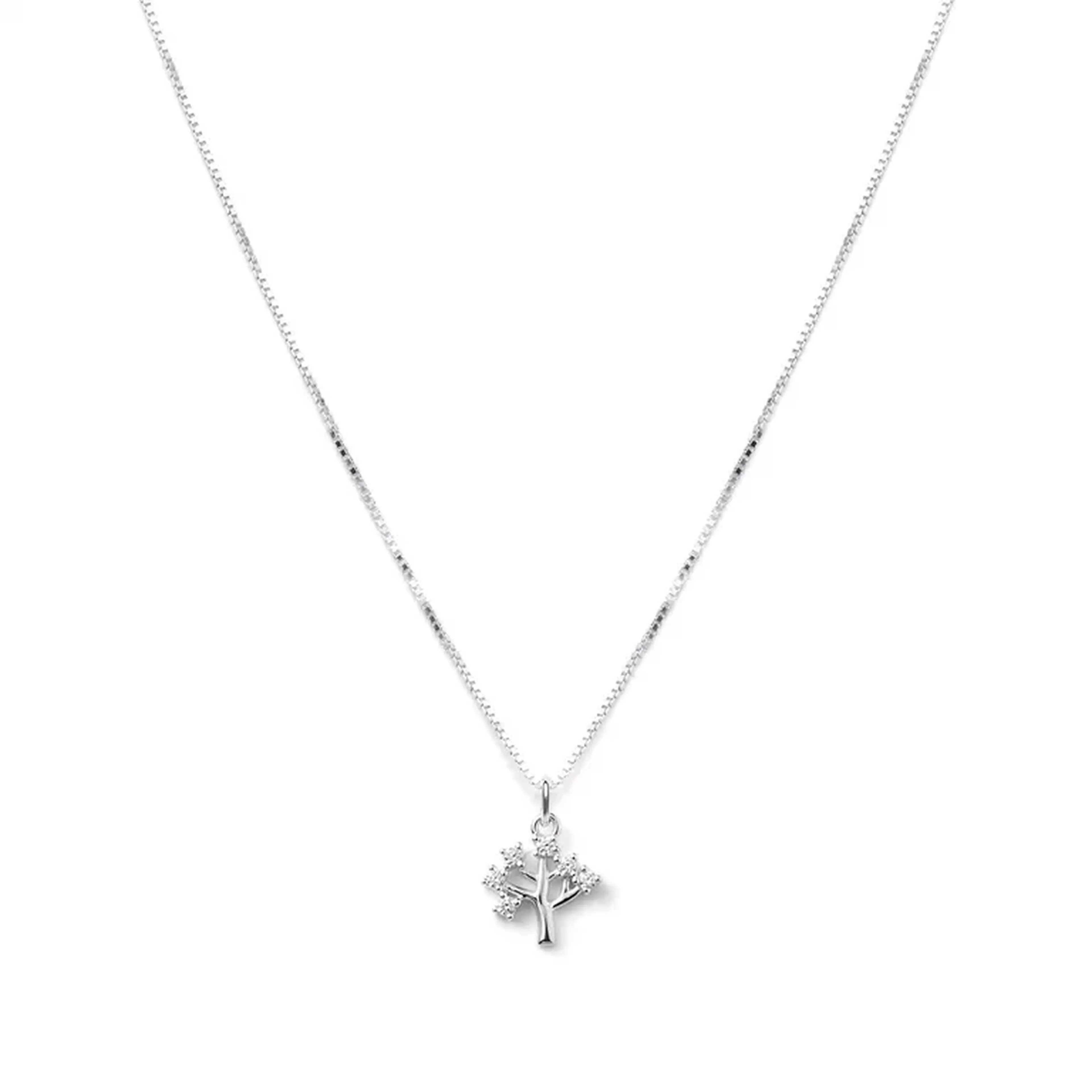 colar árvore com cristais 45cm ( v15 diamantada ) imagem