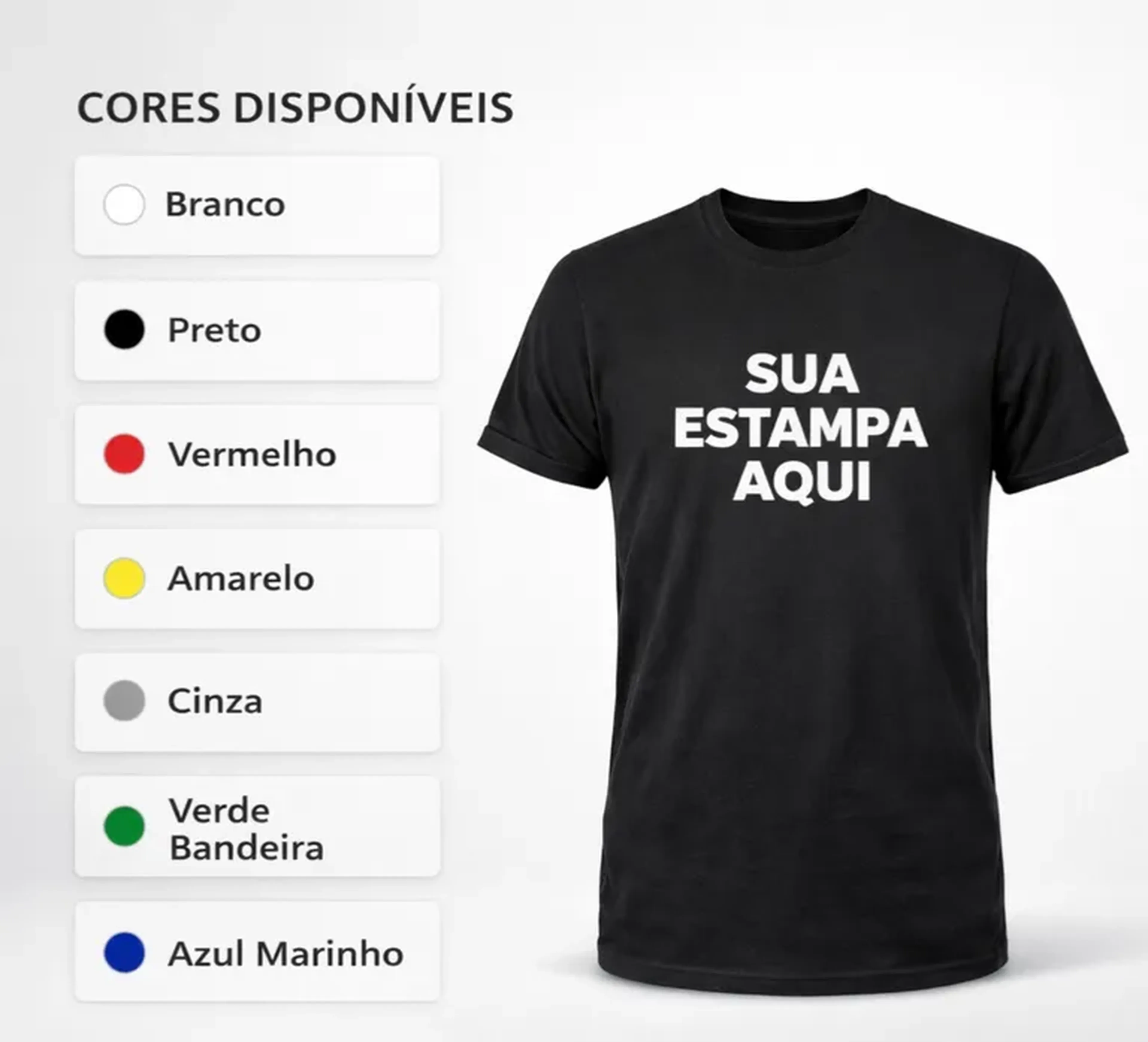 Camiseta Personalizada 100% Algodão imagem