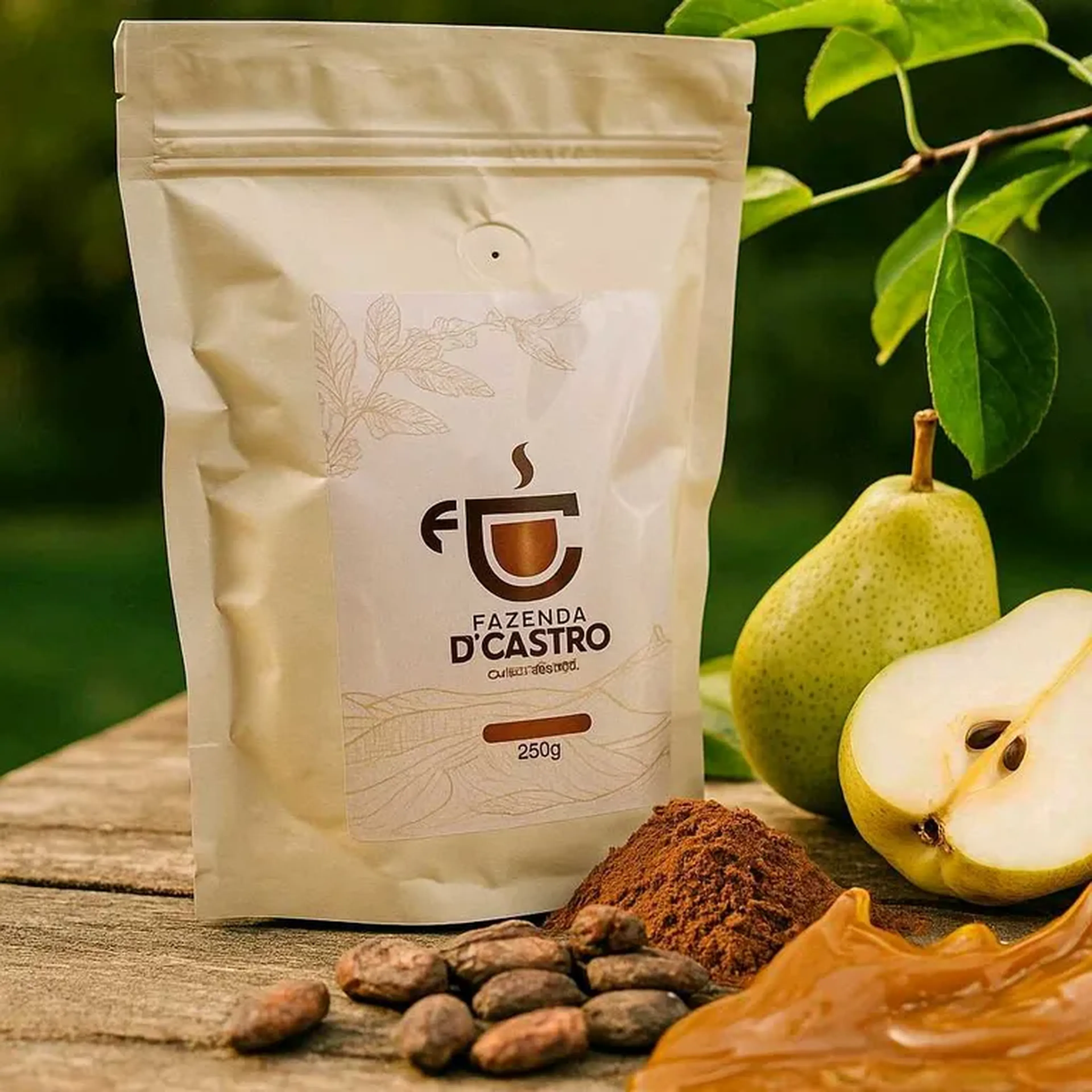 Café frutado - Grãos imagem