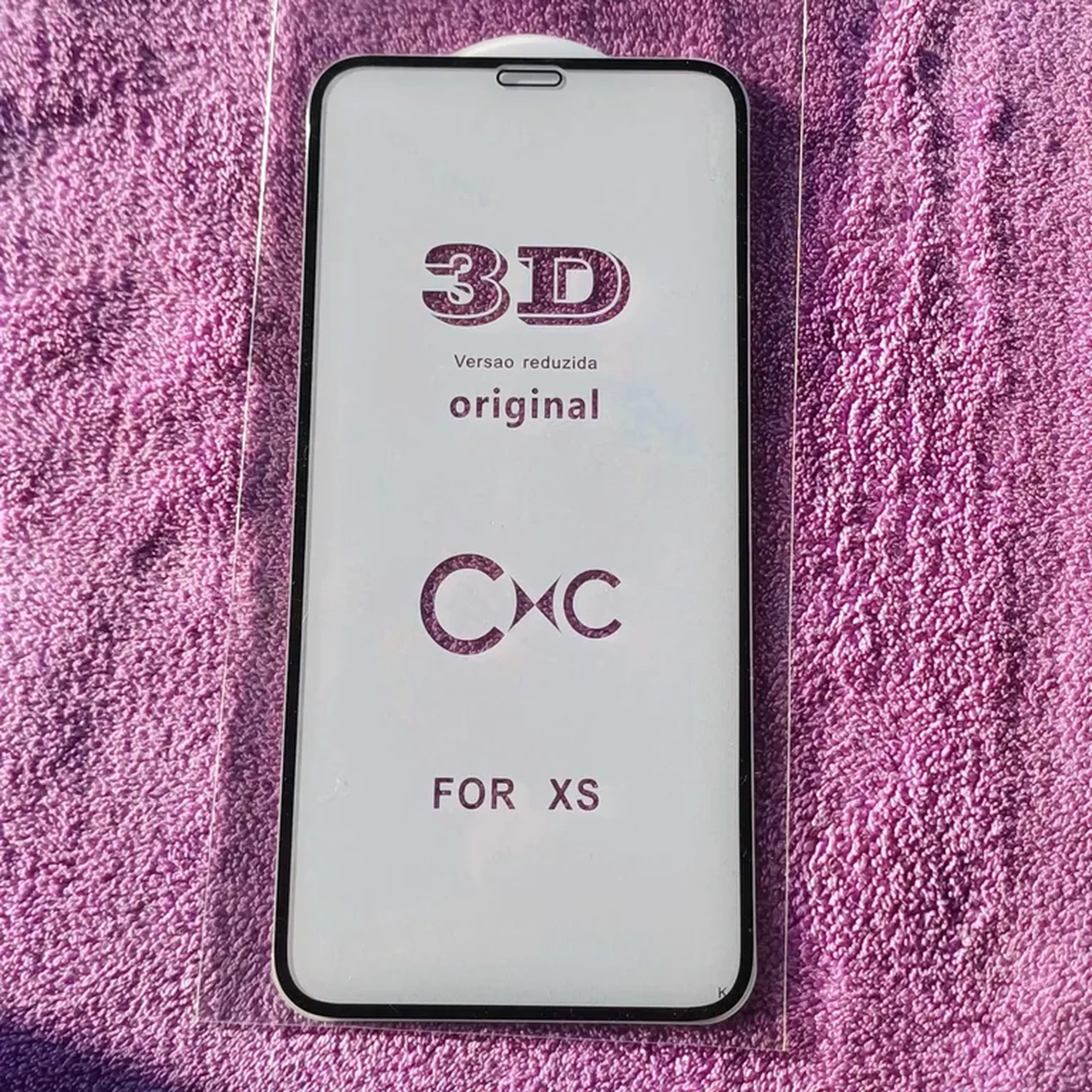 Pelicula Iphone XS, De Vidro 3D imagem