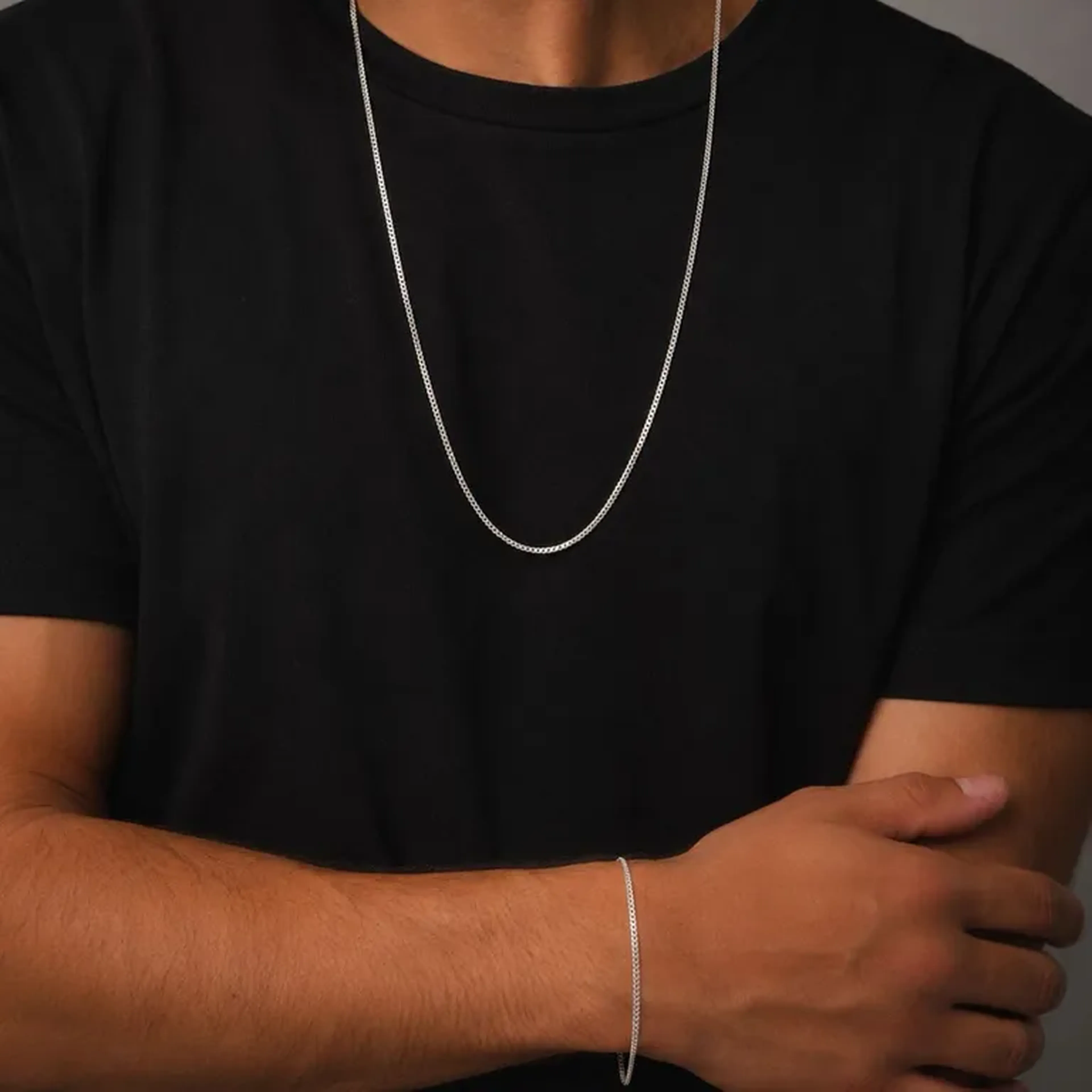 Corrente + Pulseira Grumet - 2 milímetros imagem