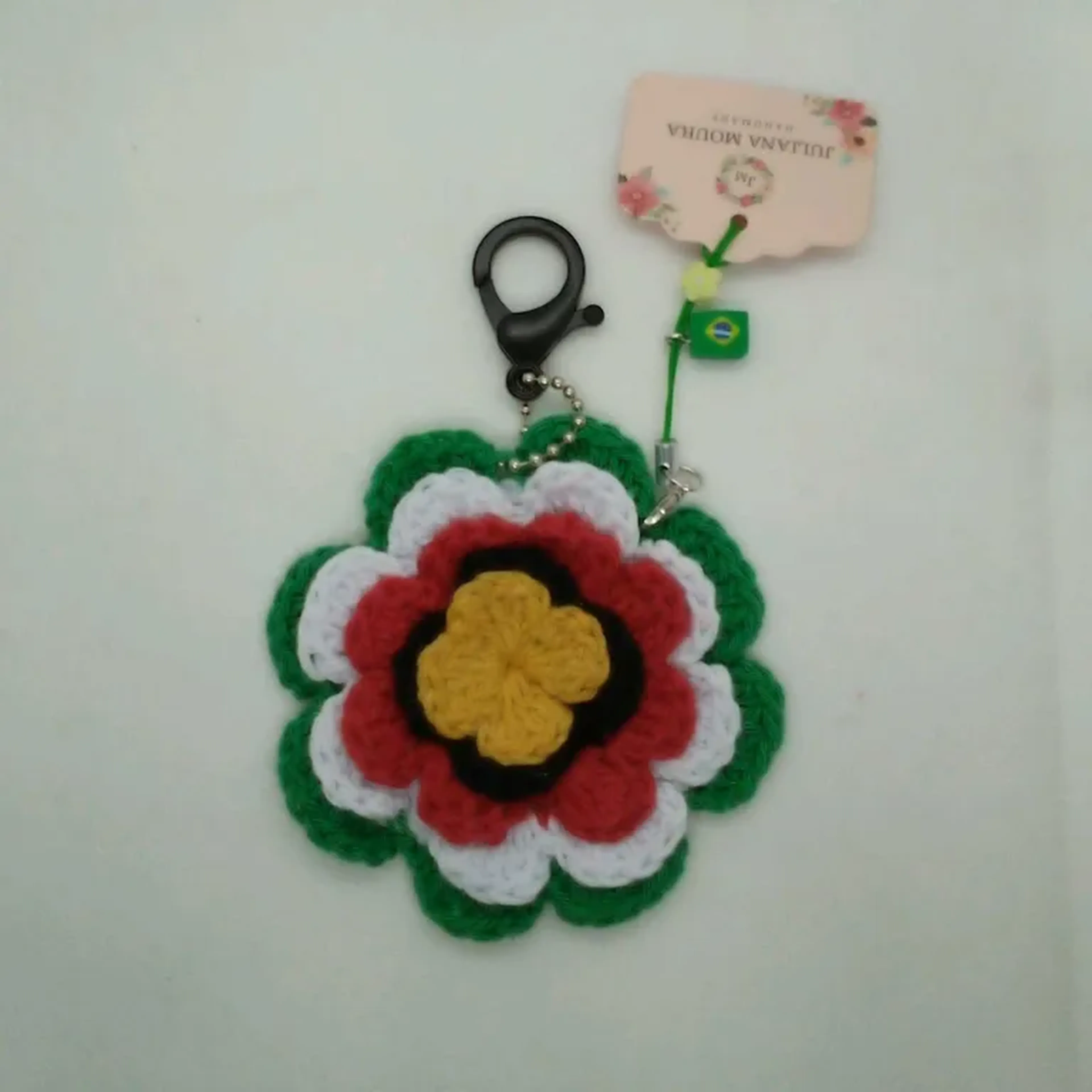 Chaveiro Livro Sem Palavras Flor imagem
