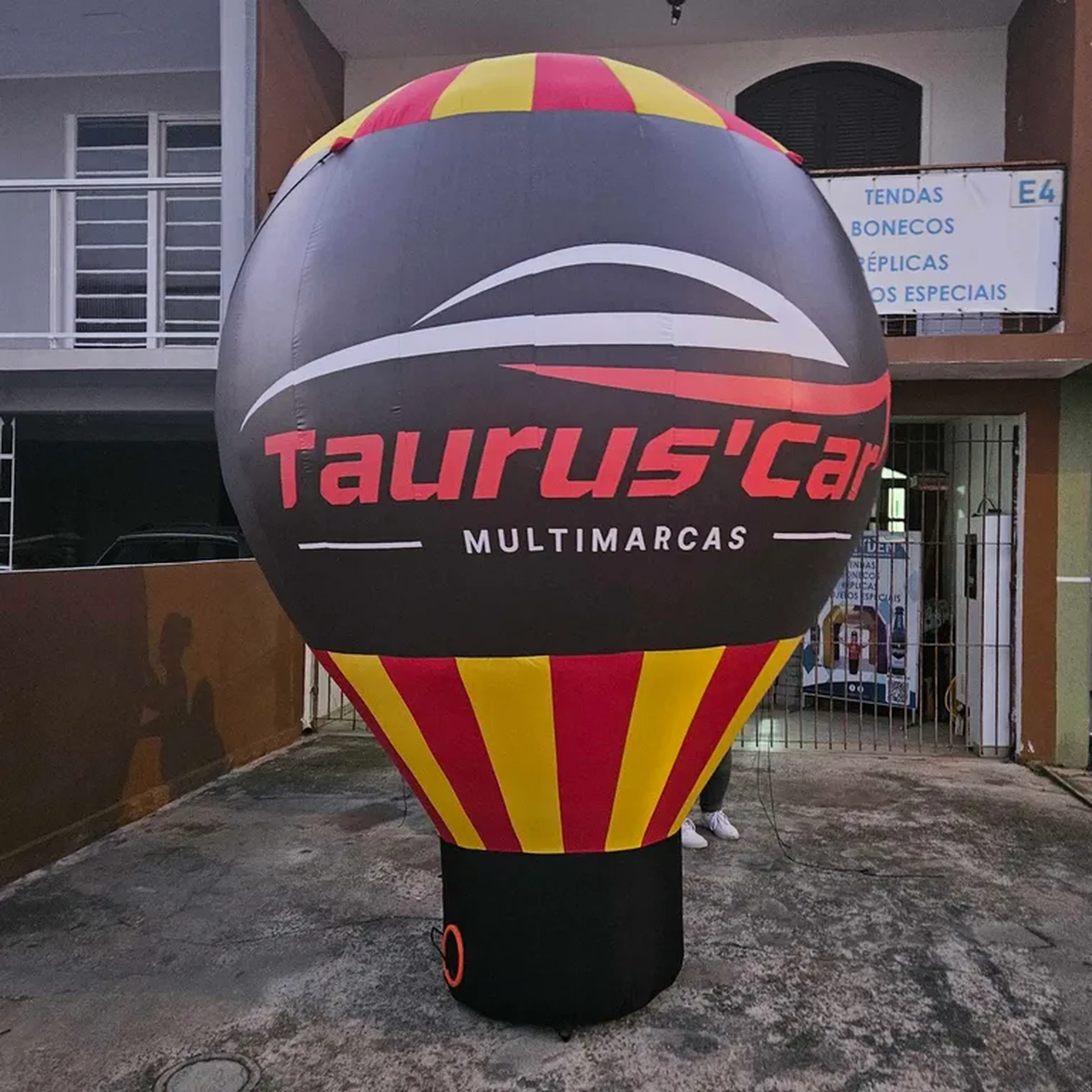 Balão roof 3 metros impresso o centro motor 110v ou 220v imagem
