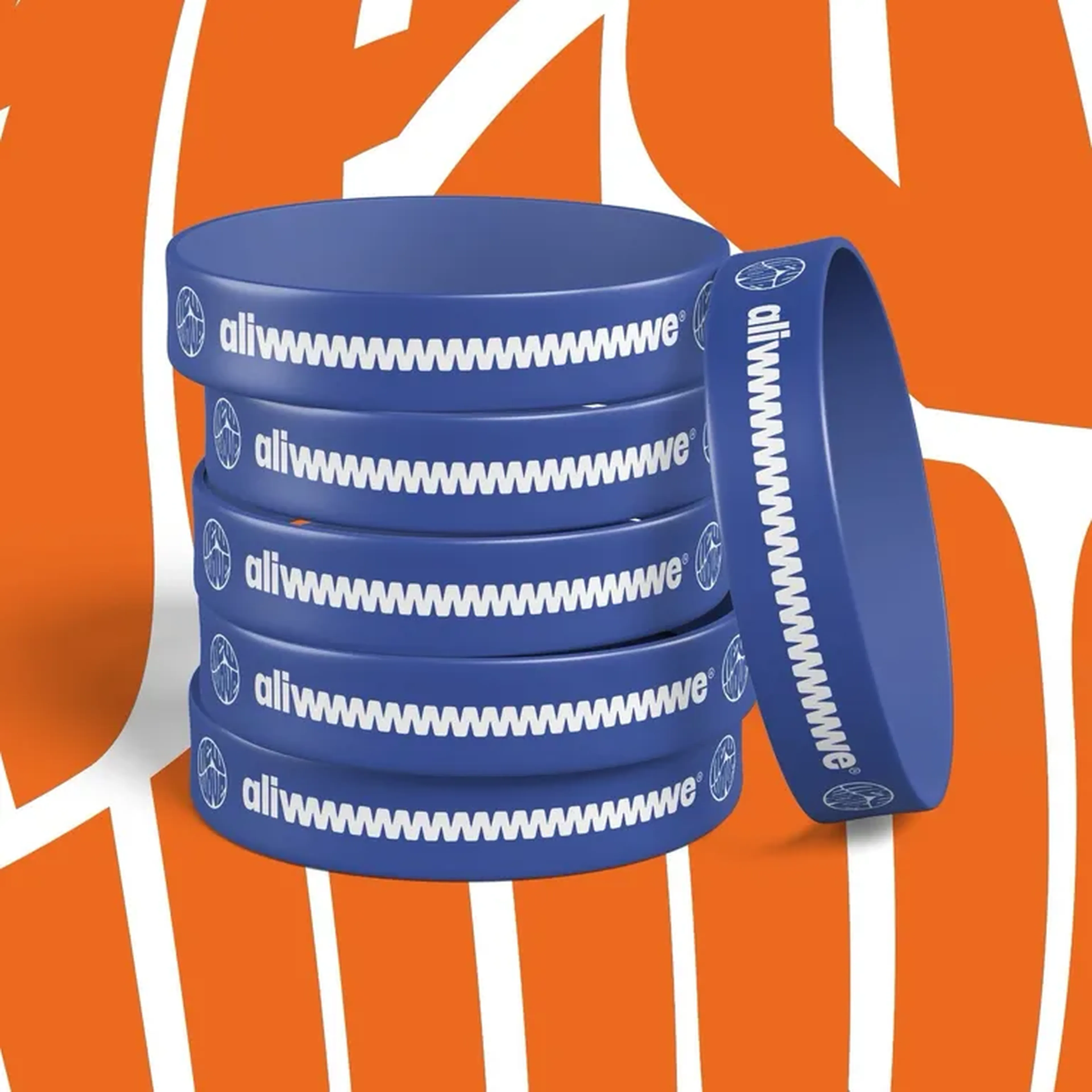 🔵 Pulseira “Alivvvvve” — Azul Royal imagem