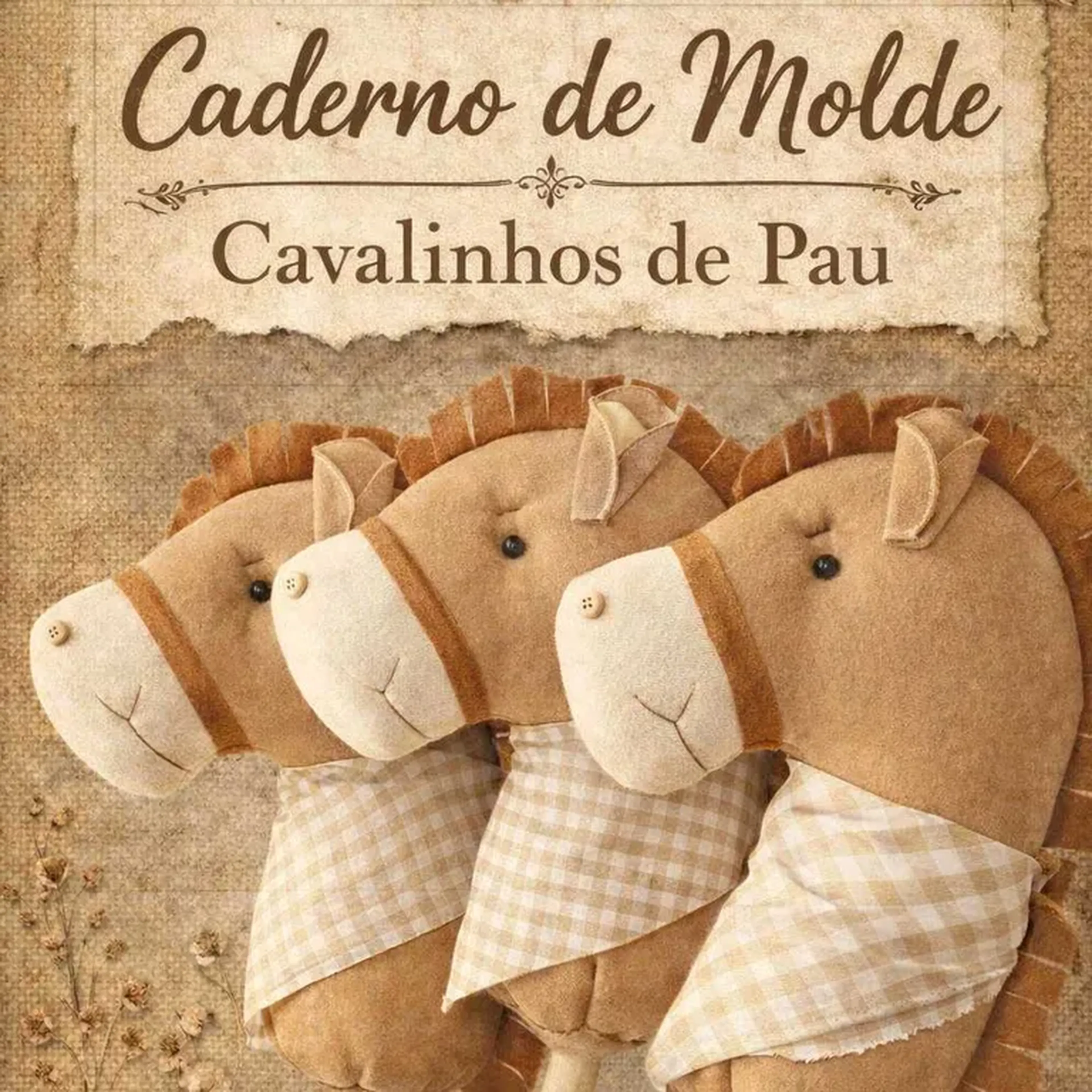 caderno molde cavalinho imagem
