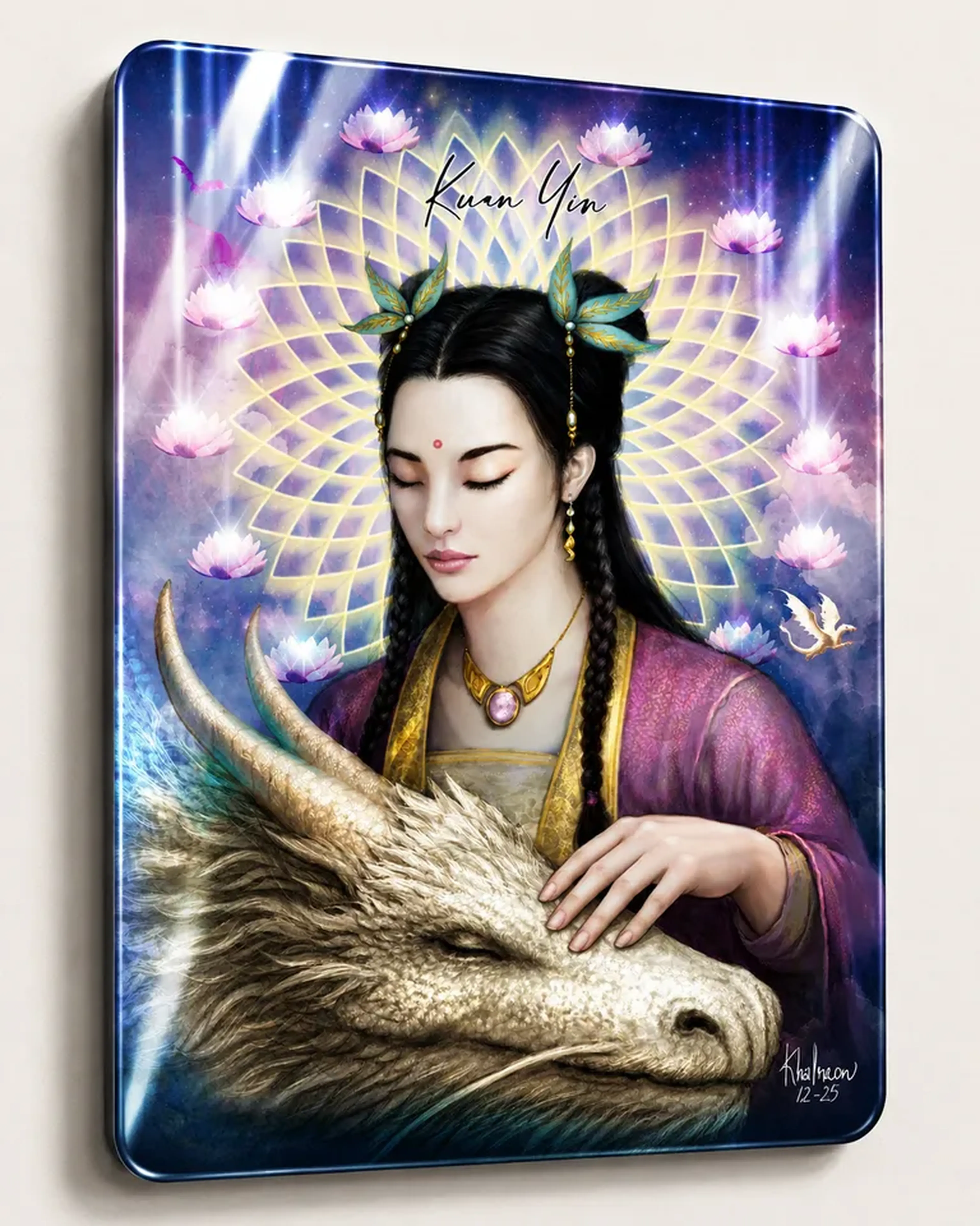 Kuan Yin- Placa Metálica 40x30cm (Frete Grátis) imagem