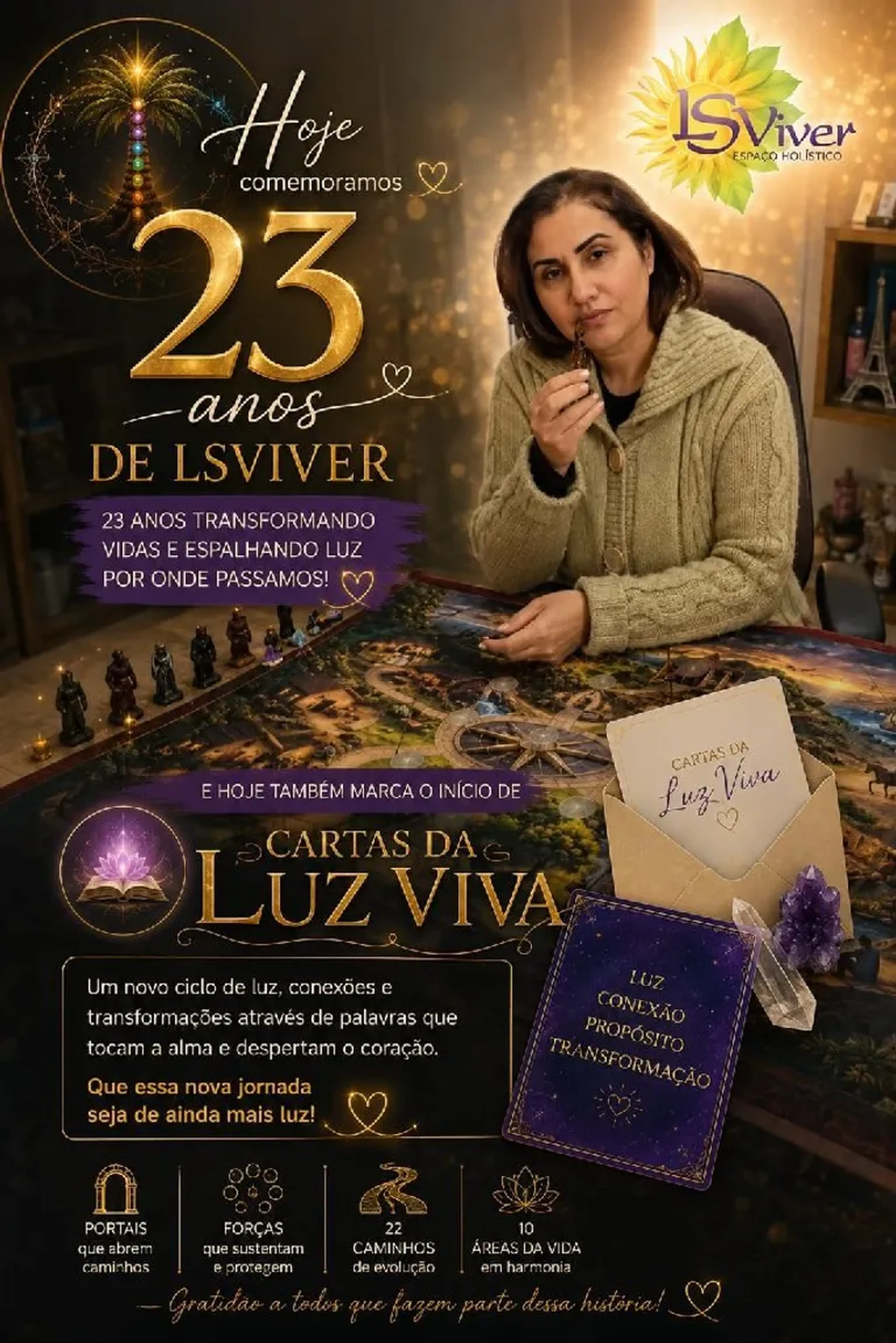 Agendamento — Carta da Luz Viva Tabuleiro - Individual imagem