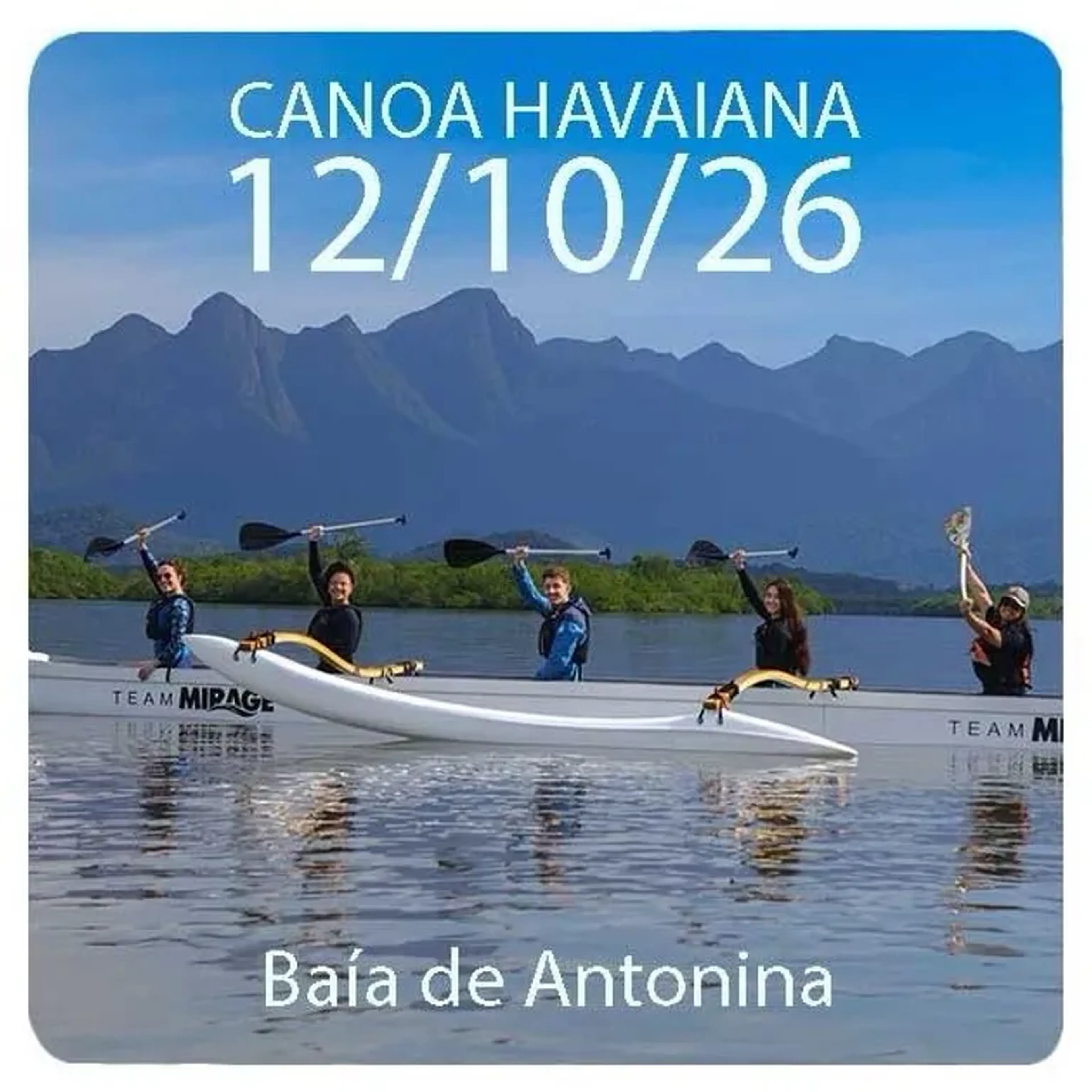 12 10 26 PASSEIO CANOA HAVAIANA - 9h da manhã imagem