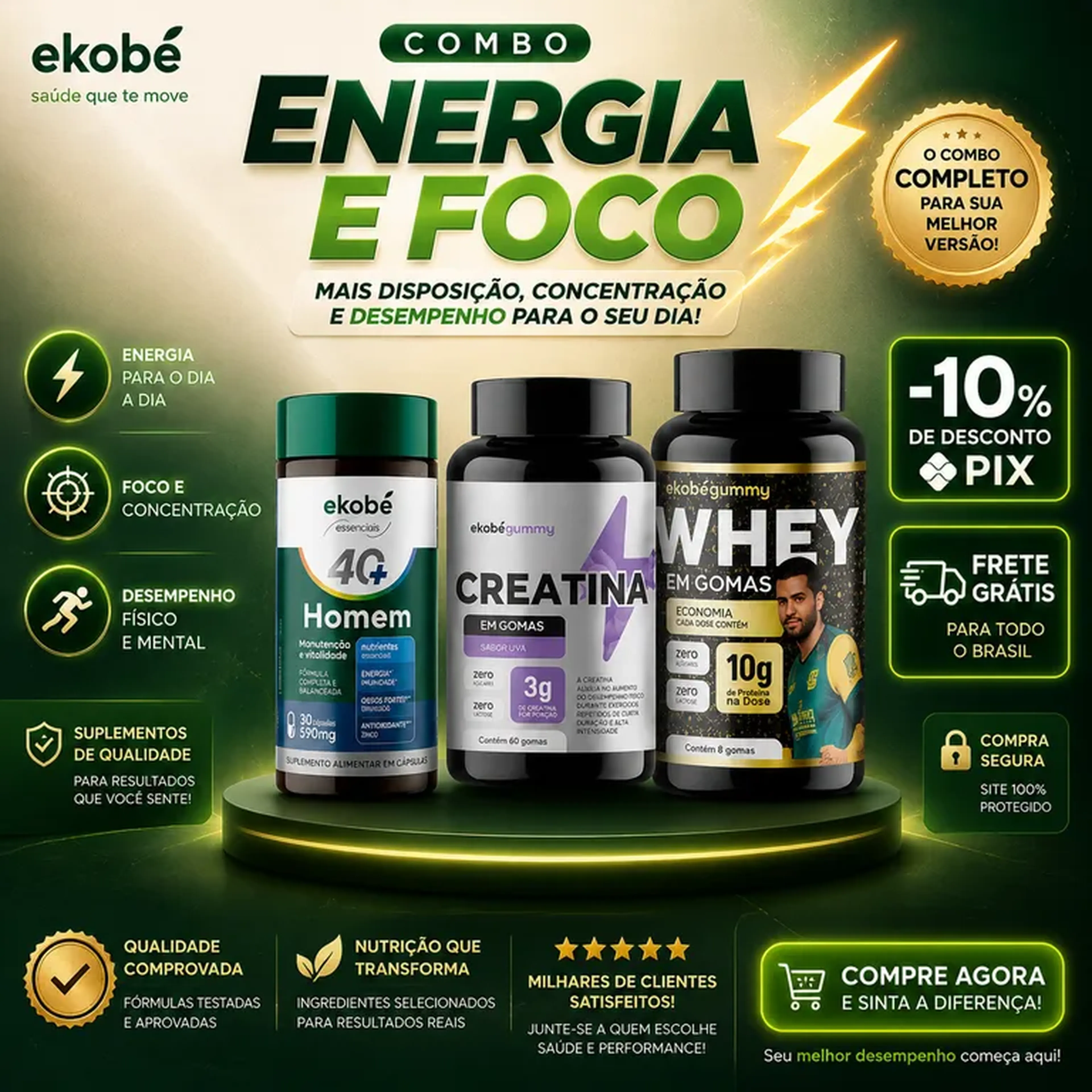 Combo 1 - Energia e Foco imagem