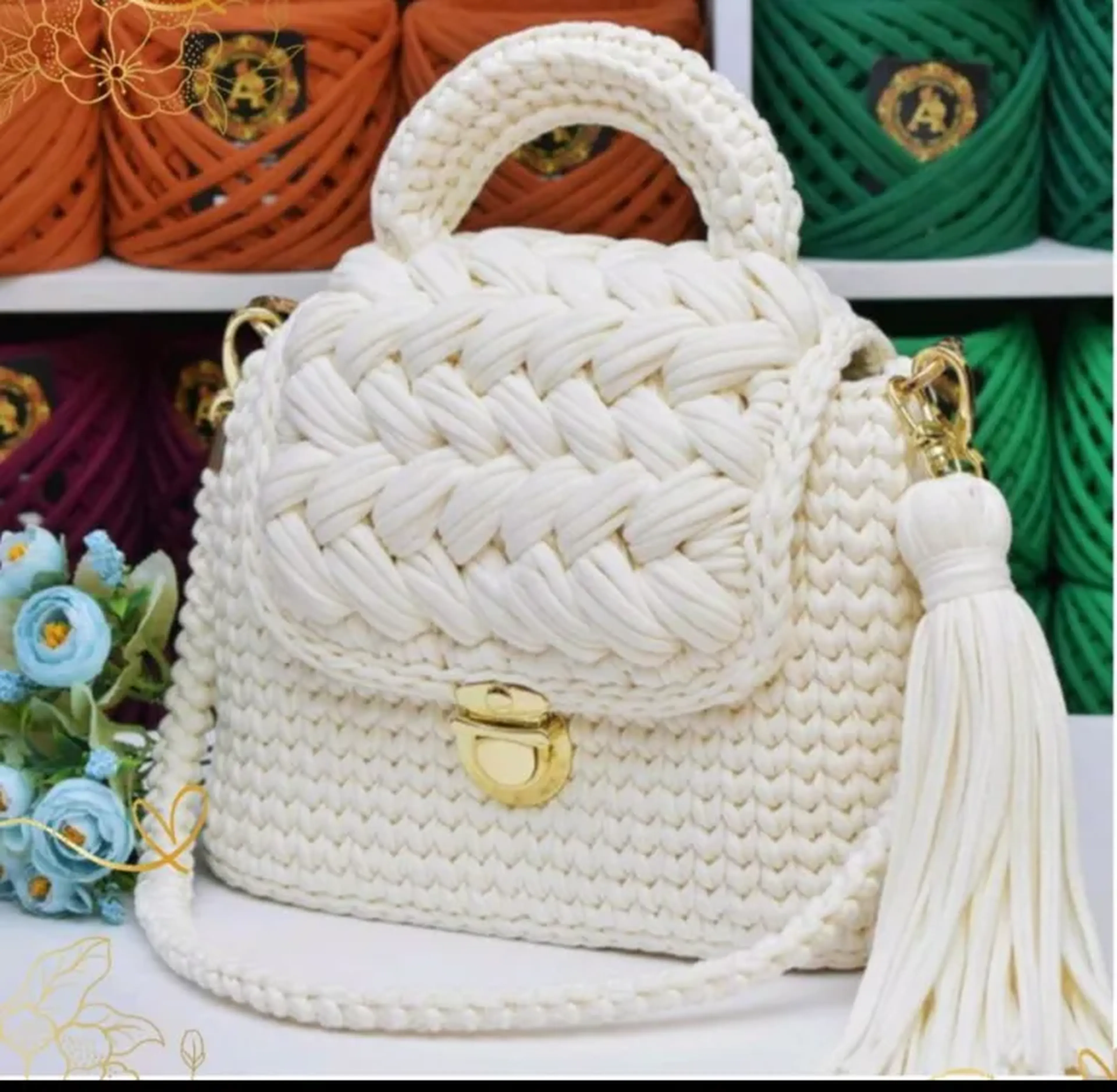 Nina - Bolsa Luxo Off White Tressare Collection imagem