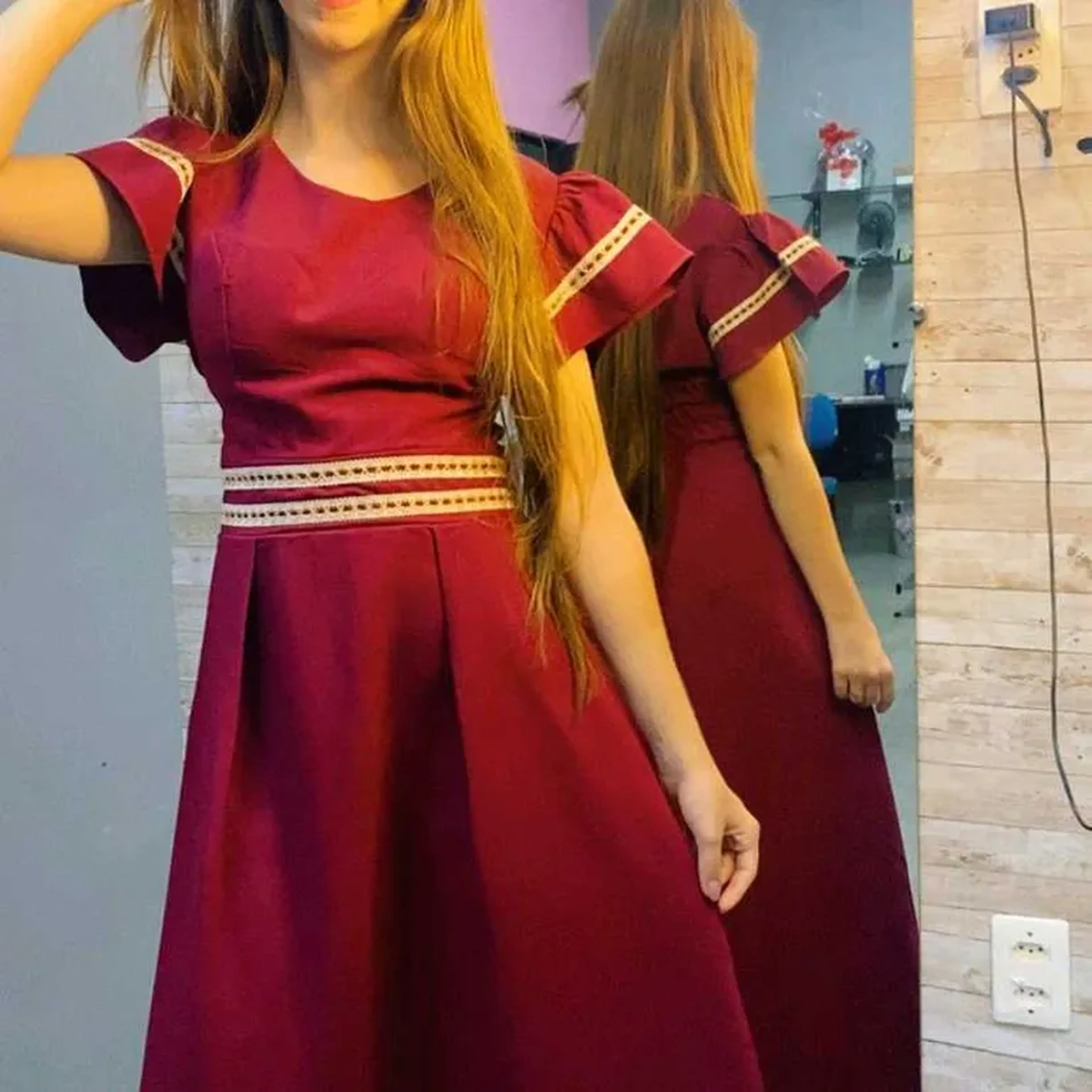 Vestido princesa listra imagem