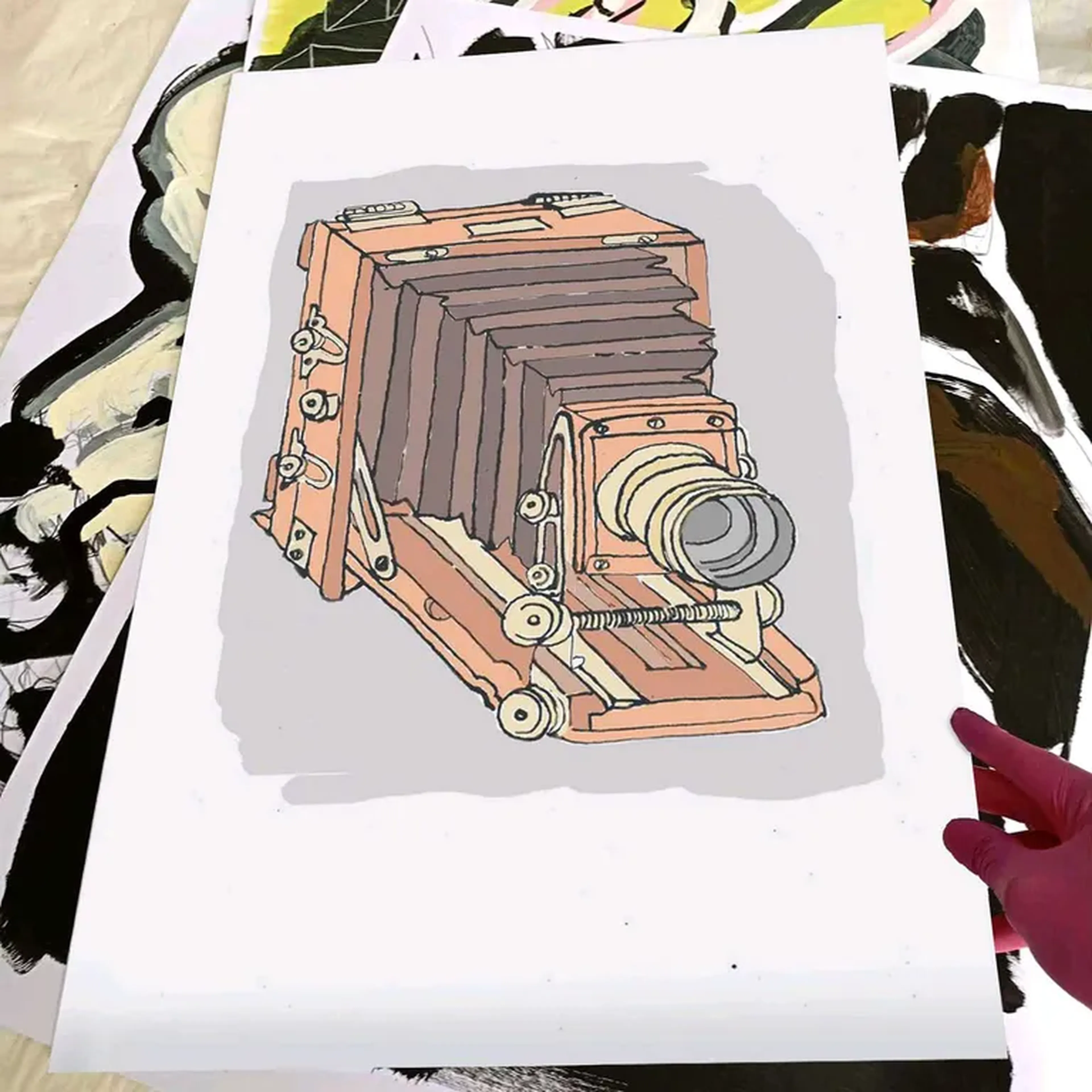 We Love Cameras - Lancaster - 42x60 cm gravura assinada imagem