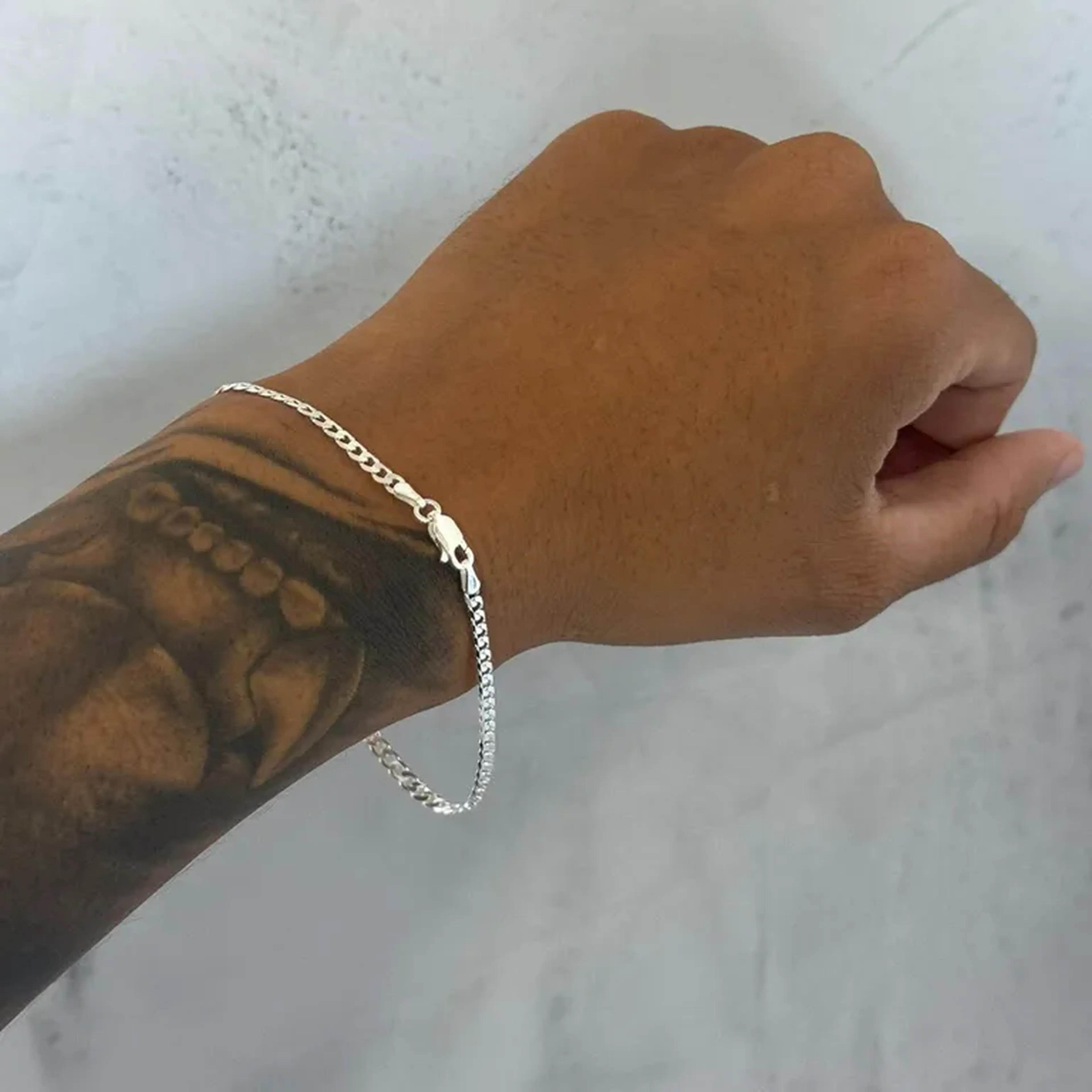 Pulseira escama 3 MM 21 cm imagem