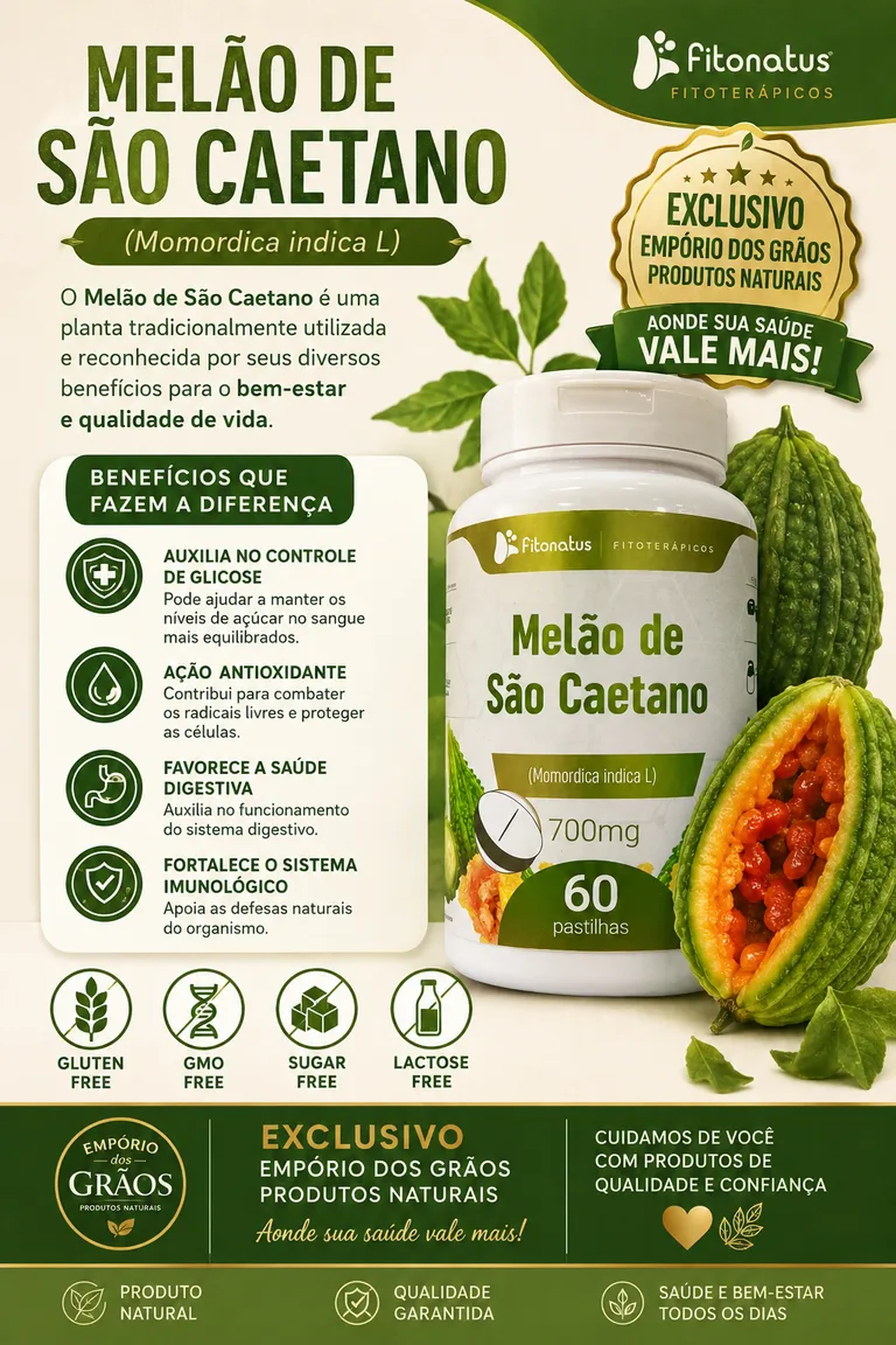 Melão de São Caetano - 60 caps imagem