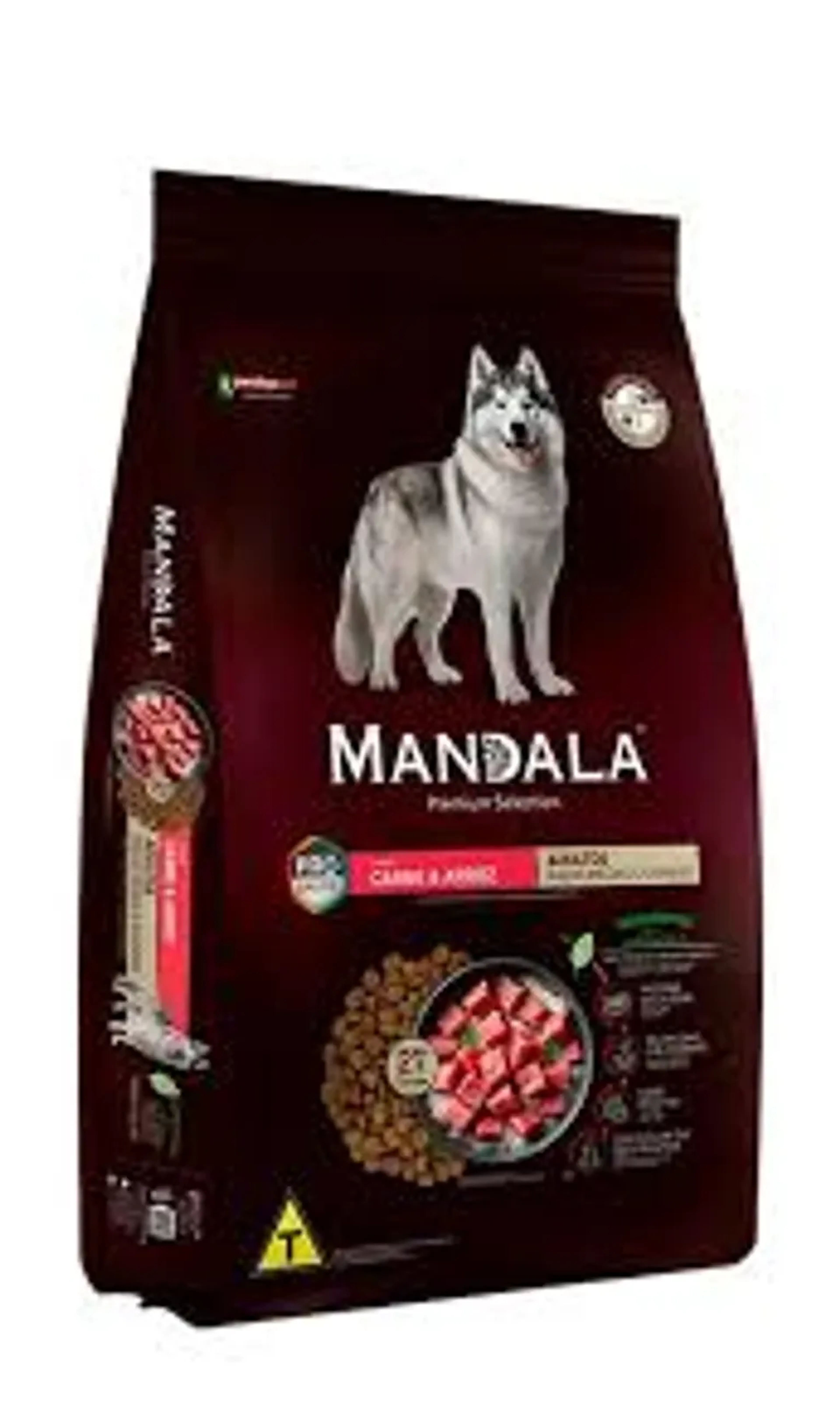 Ração Mandala cães adultos carne e arroz 10,1 kg imagem