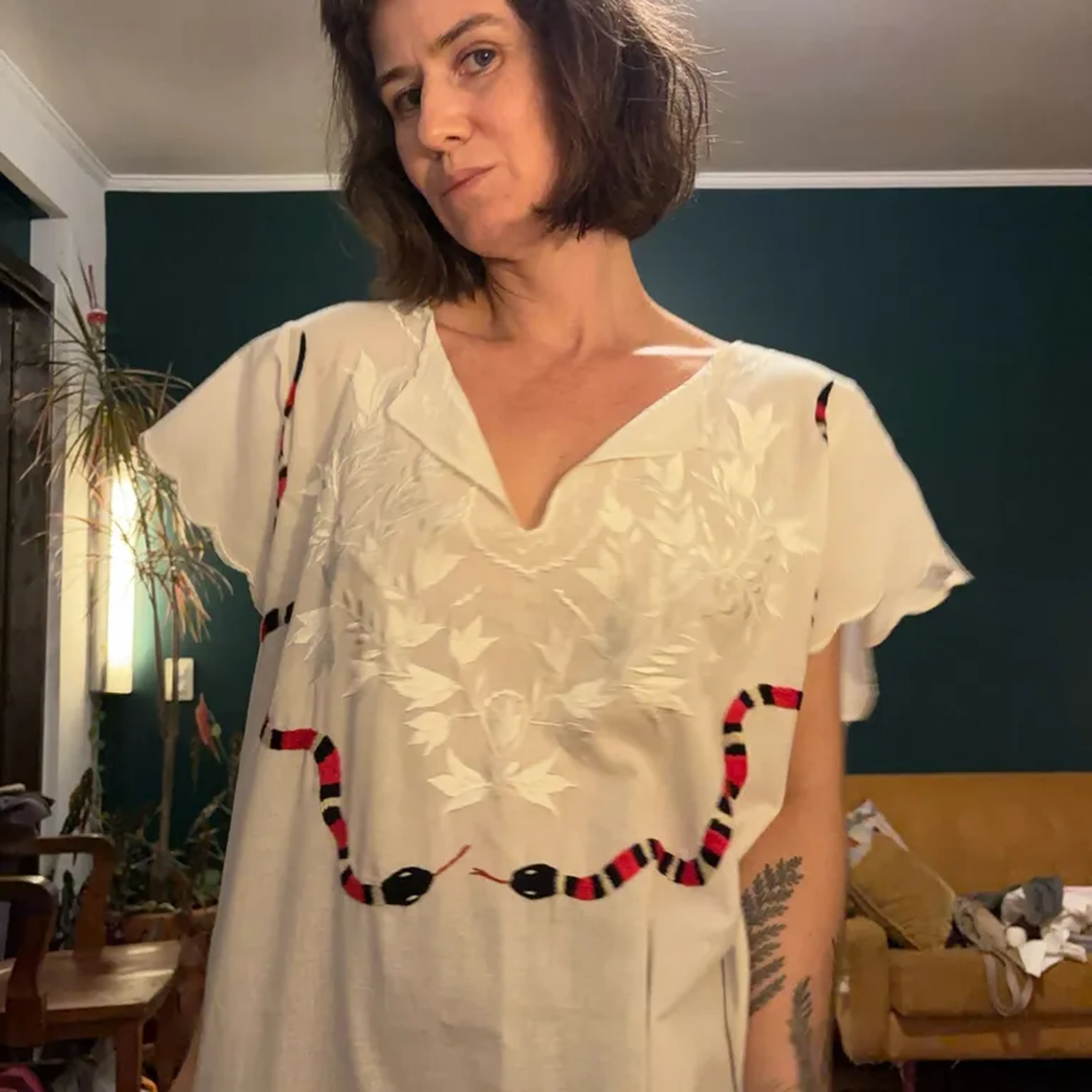 Sleepdress coral dupla imagem