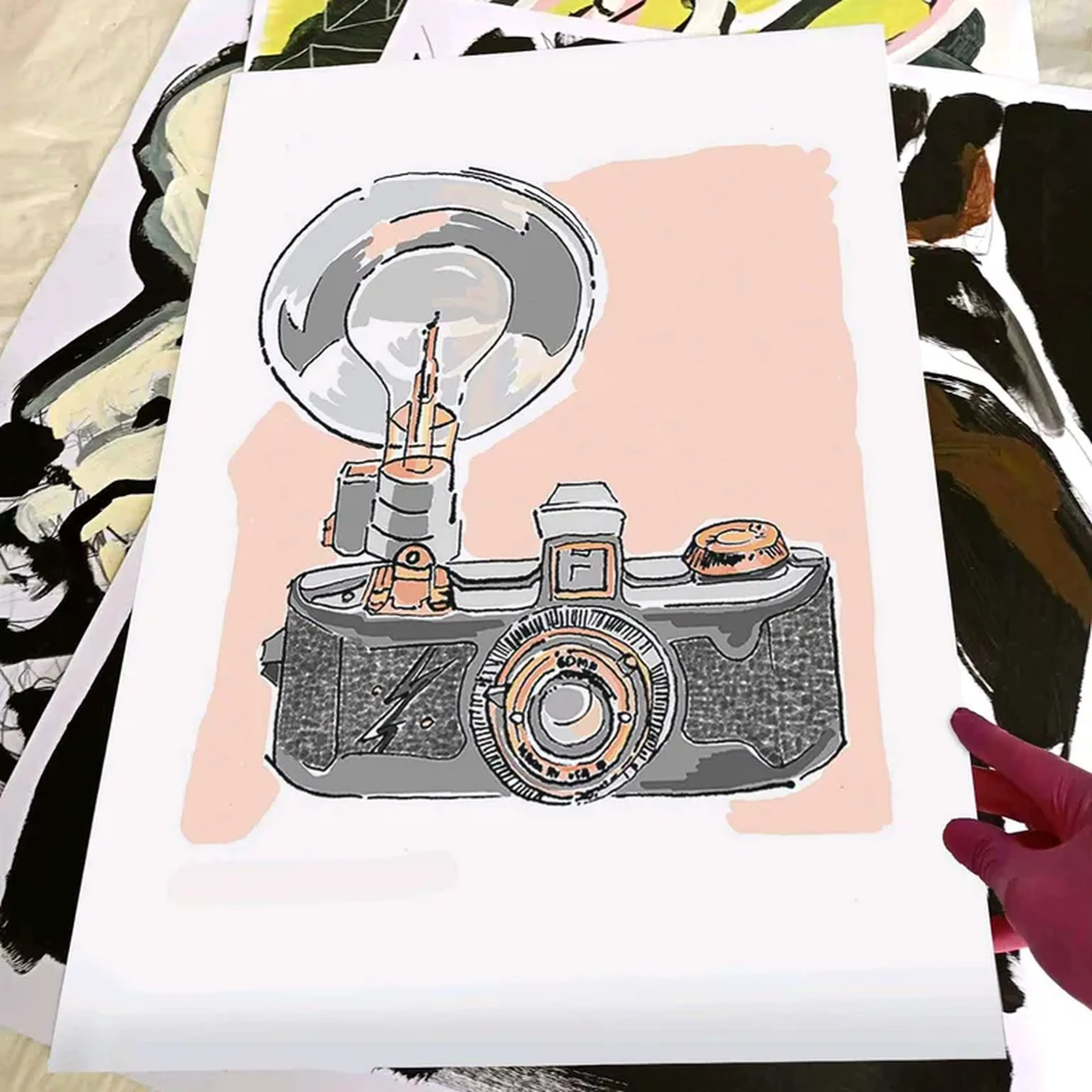 We Love Cameras - Uniflash - 42x60 cm gravura assinada imagem