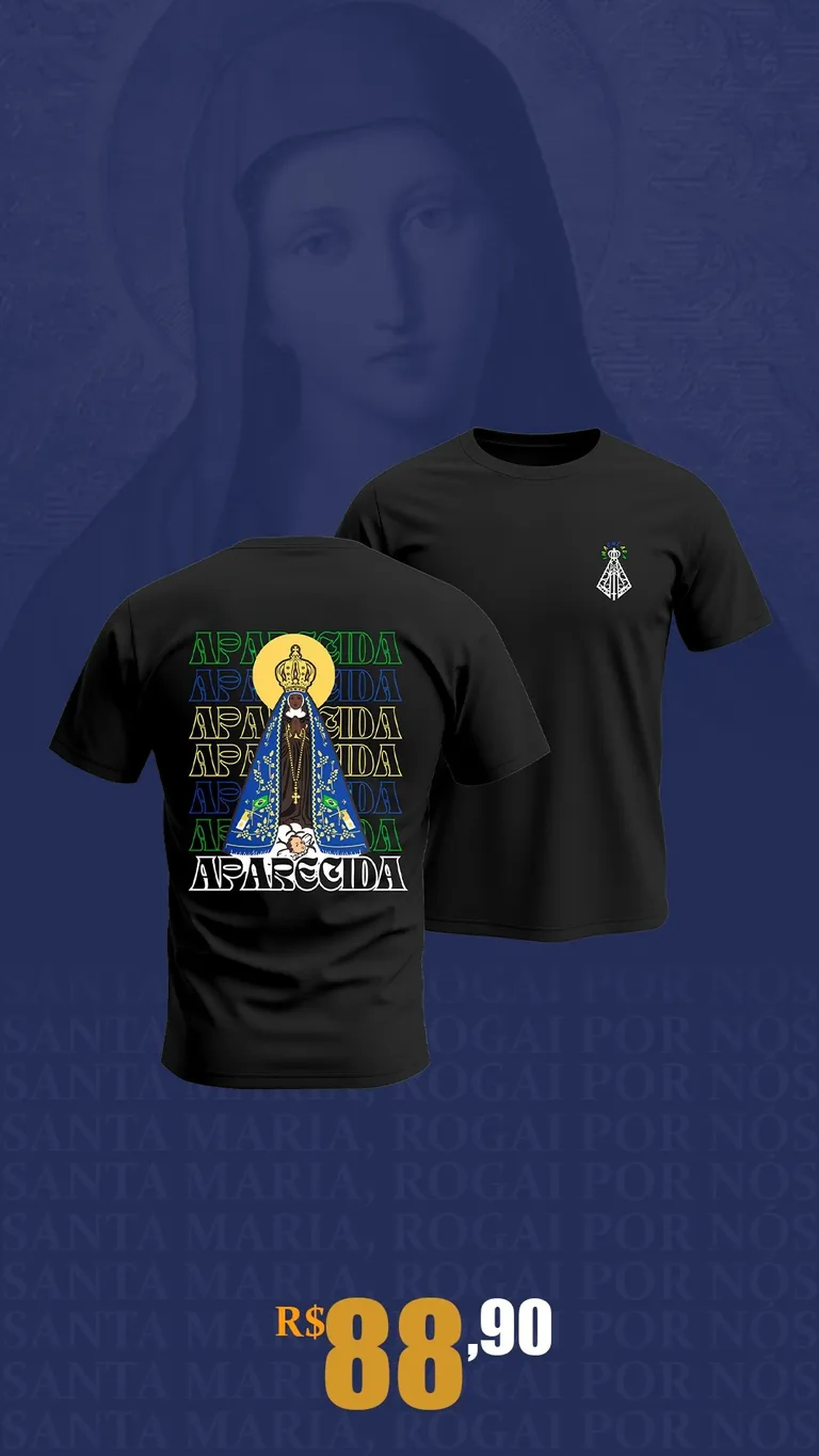 Camiseta Nossa Senhora Aparecida imagem