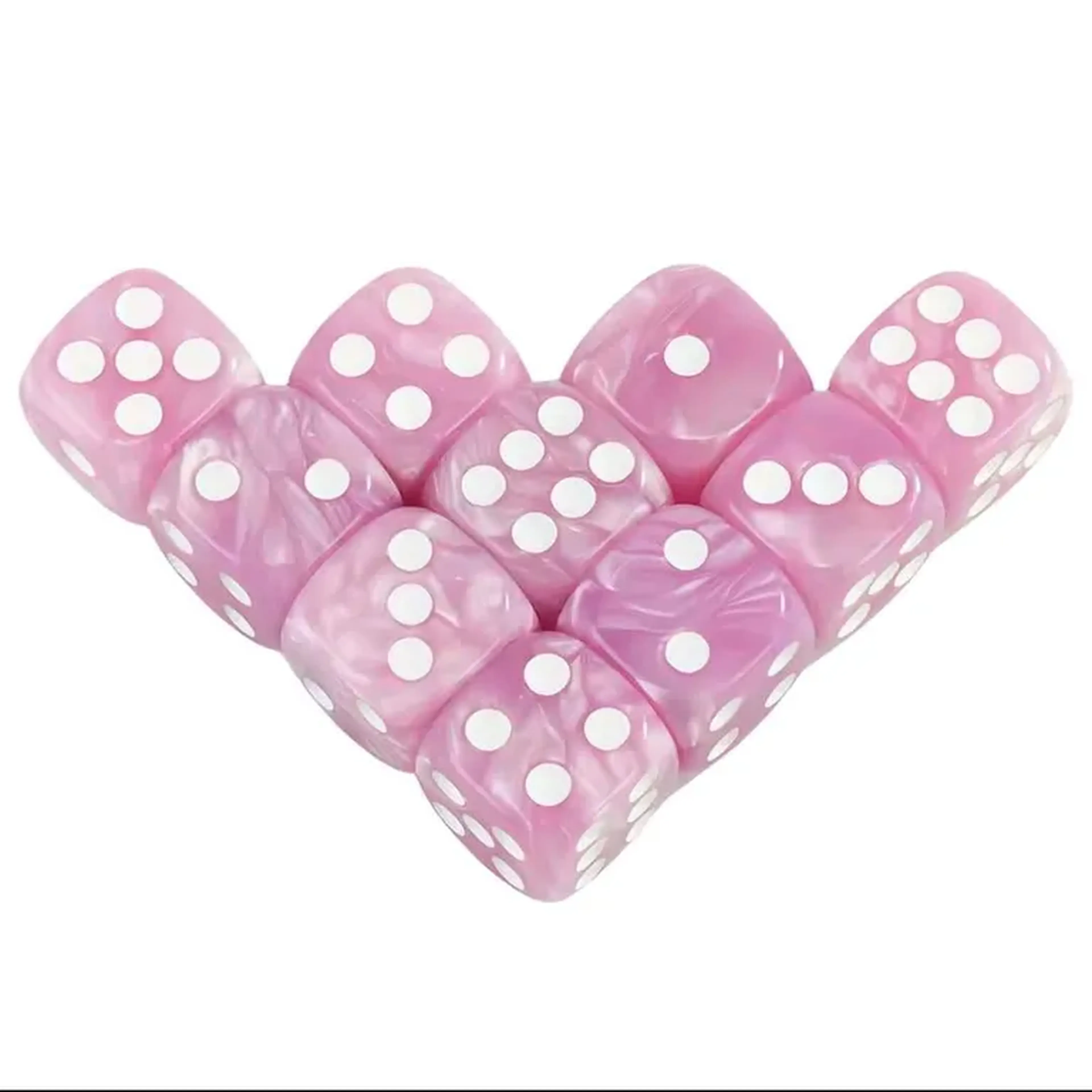 1 unidade dado rosa claro acrilico imagem